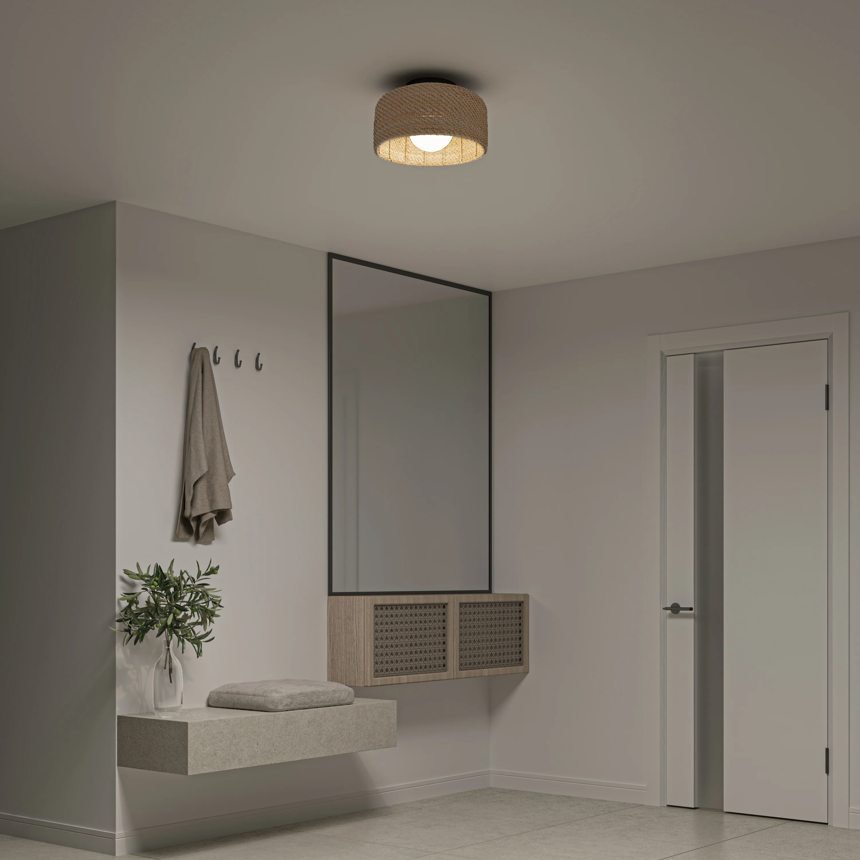 Emiko modern LED flush mount light 5 CCT - Image 8