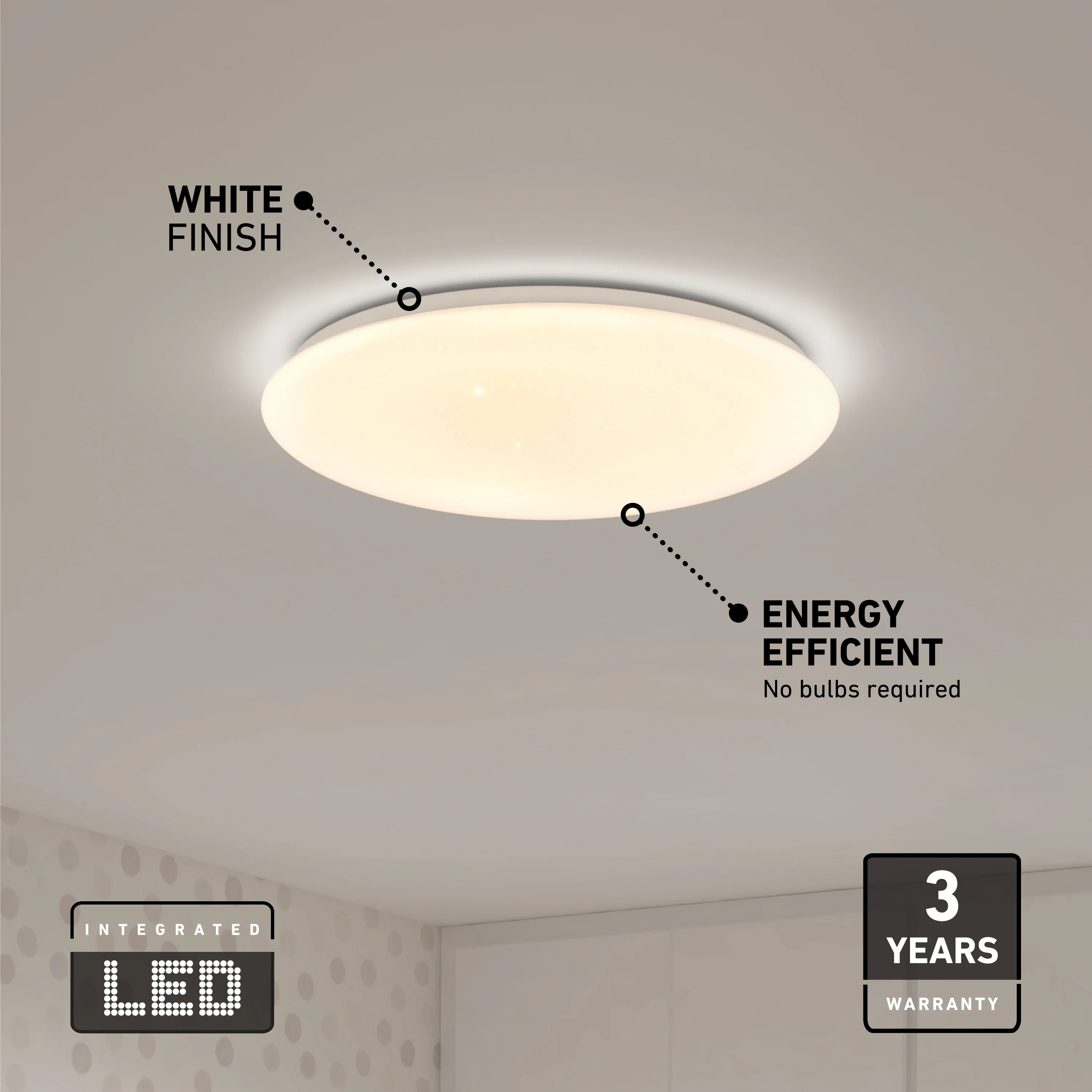 Empress 13 in. LED modern flush mount light 3 CCT - Image 12