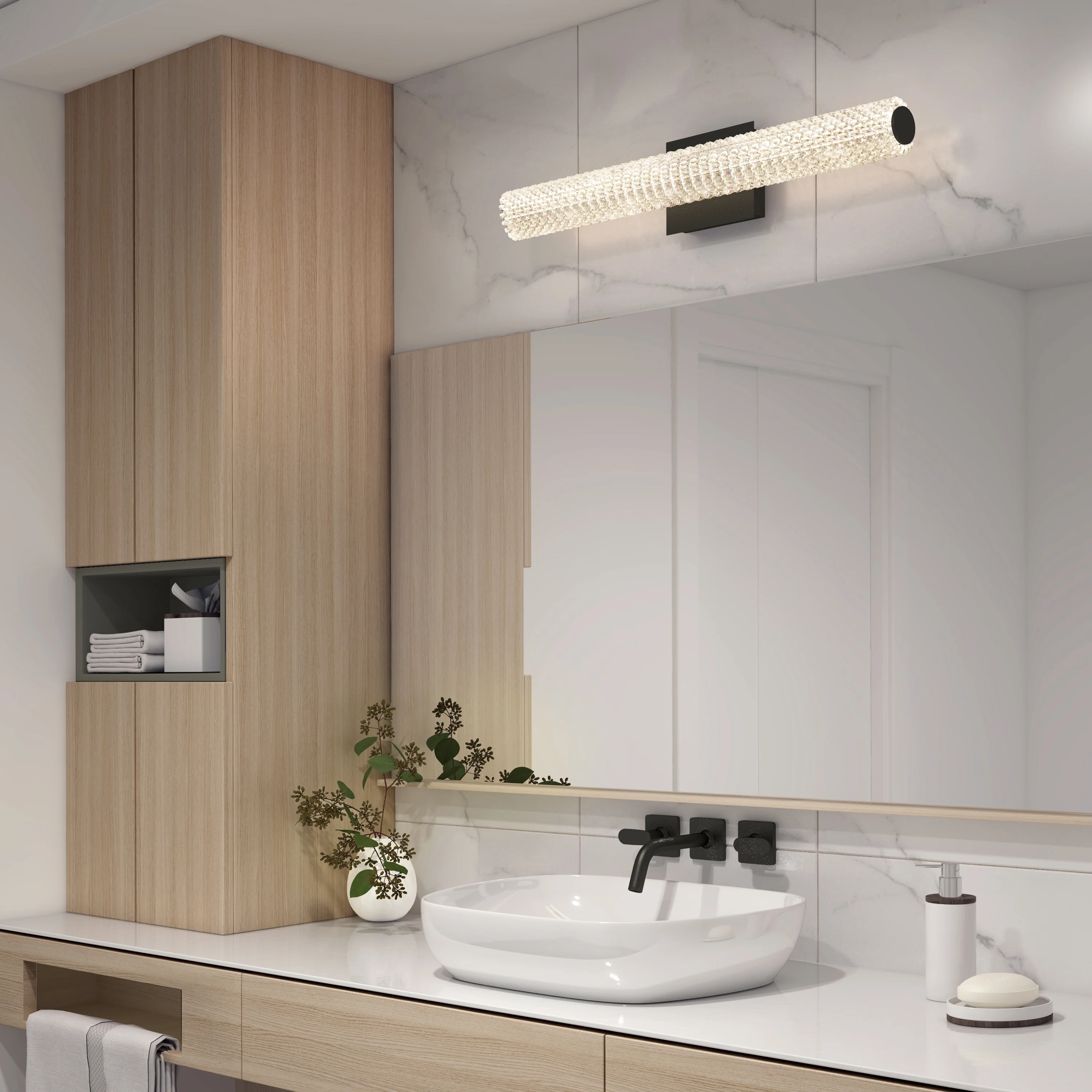 Exalto modern LED bathroom vanity light - Image 11