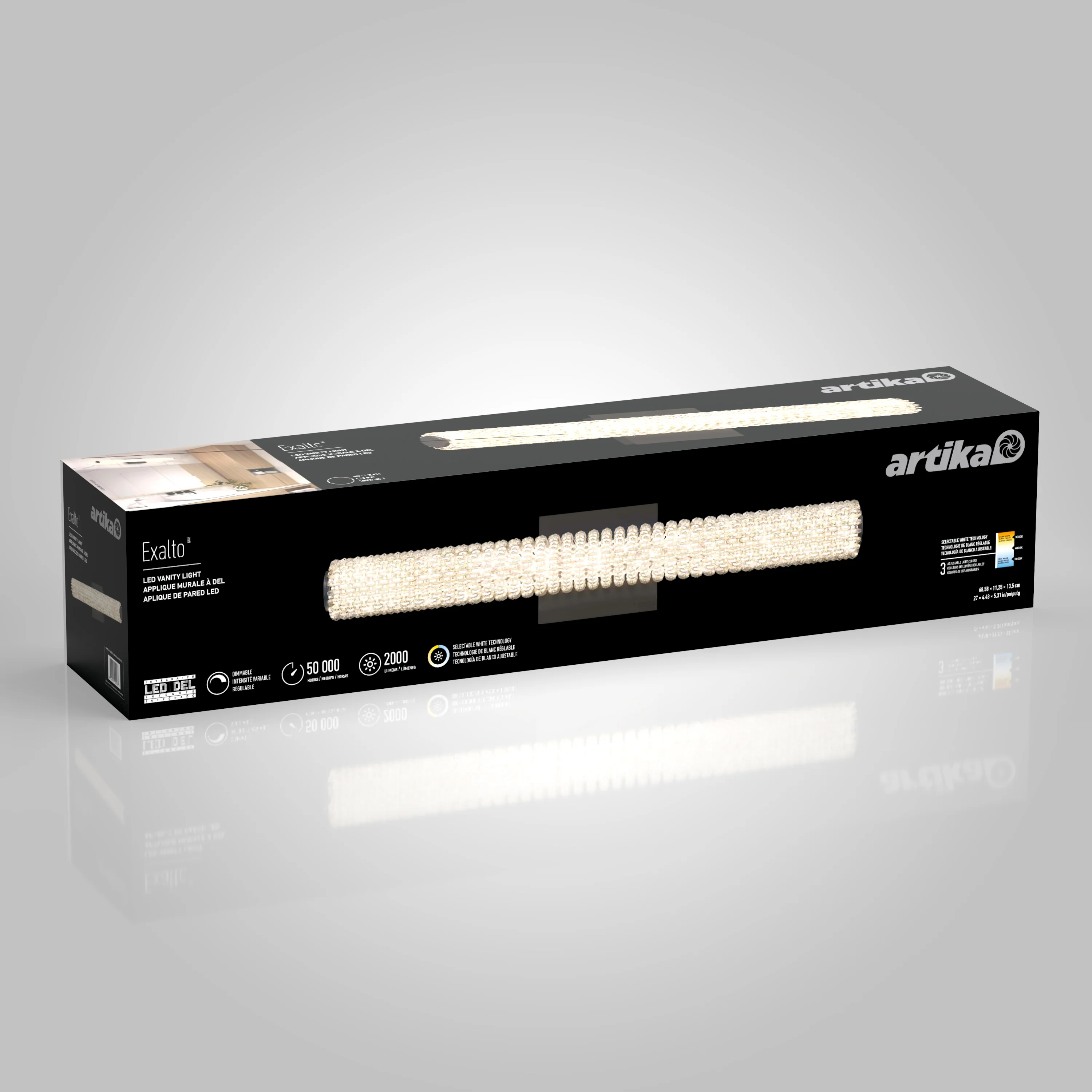 Exalto modern LED bathroom vanity light - Image 13