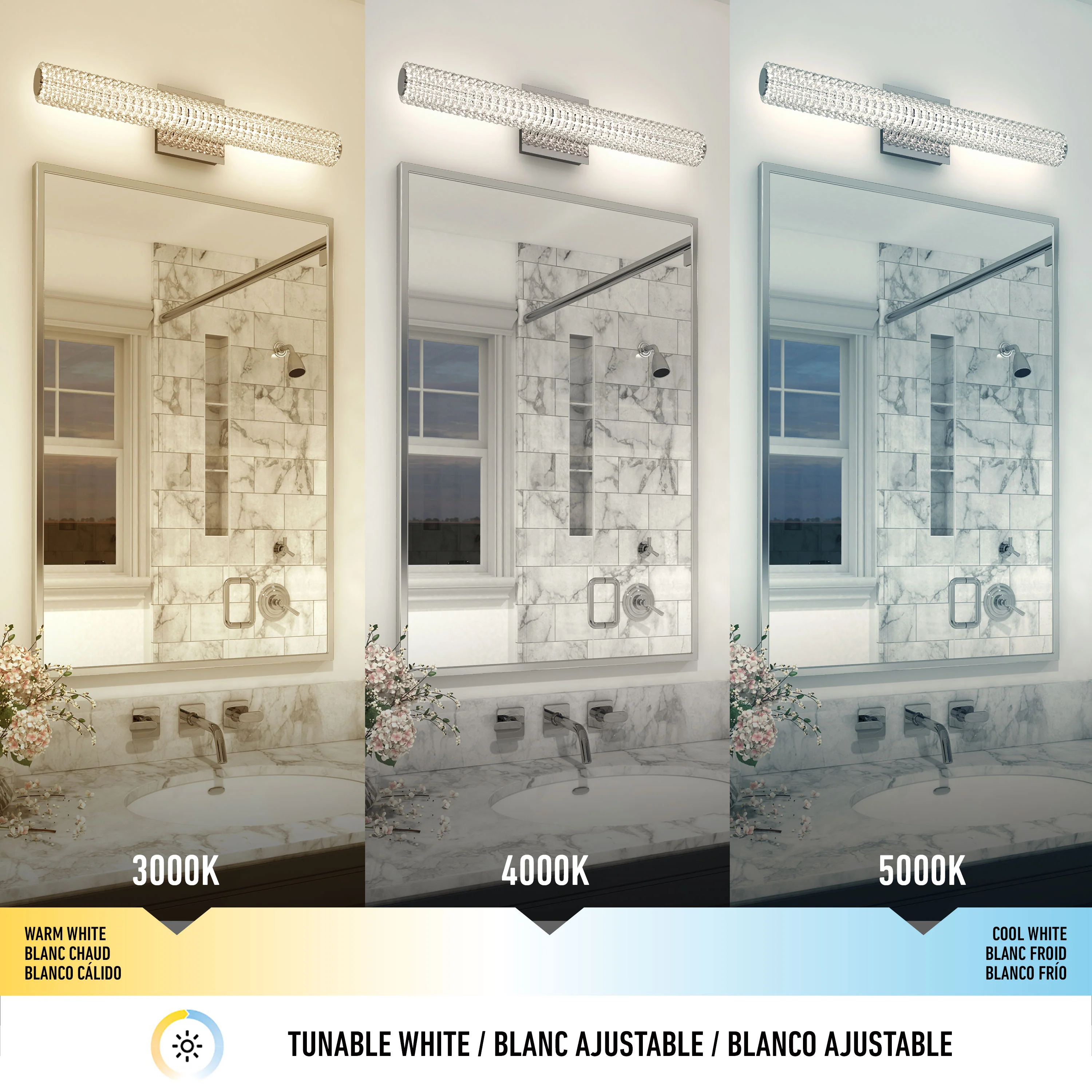 Exalto modern LED bathroom vanity light - Image 22