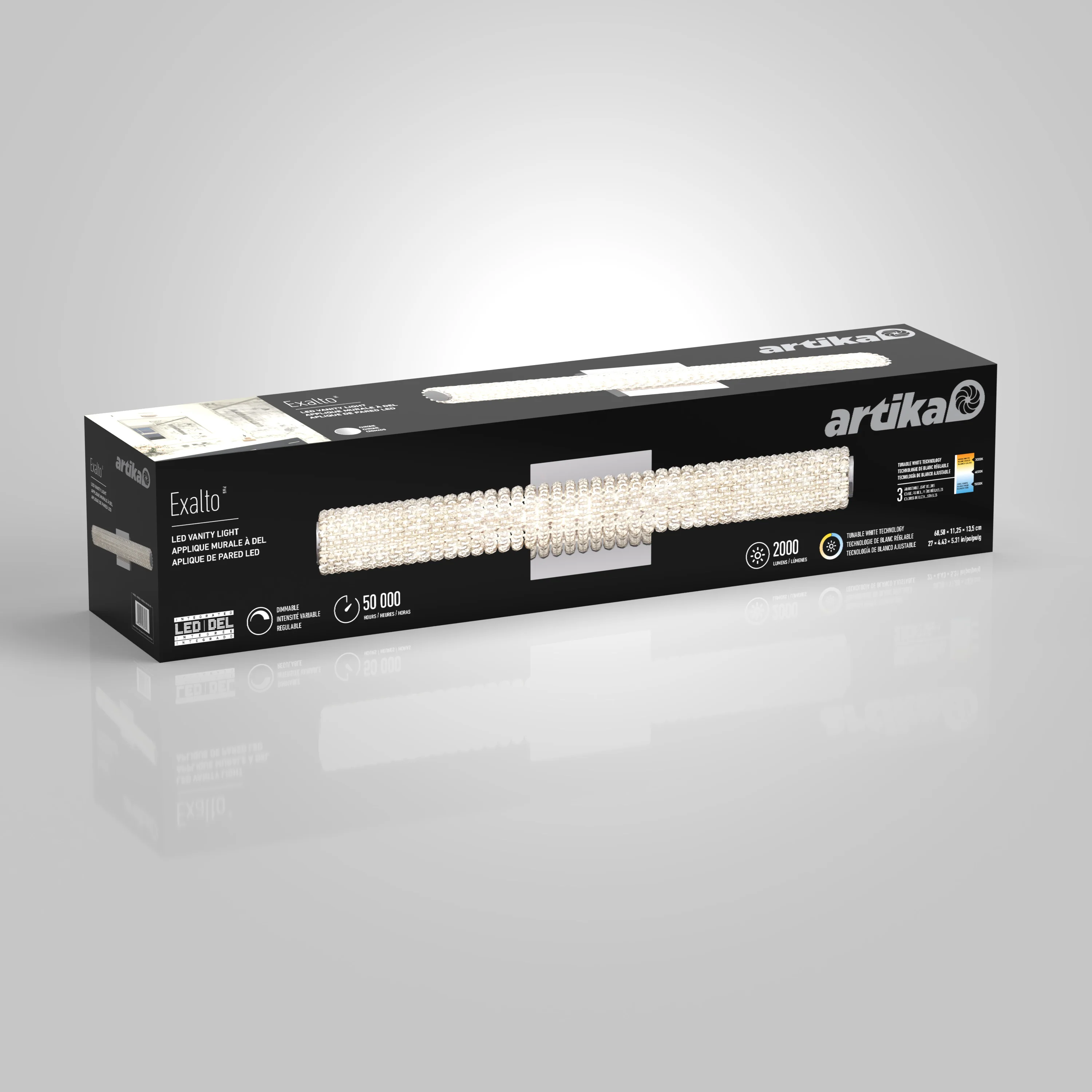Exalto modern LED bathroom vanity light - Image 23
