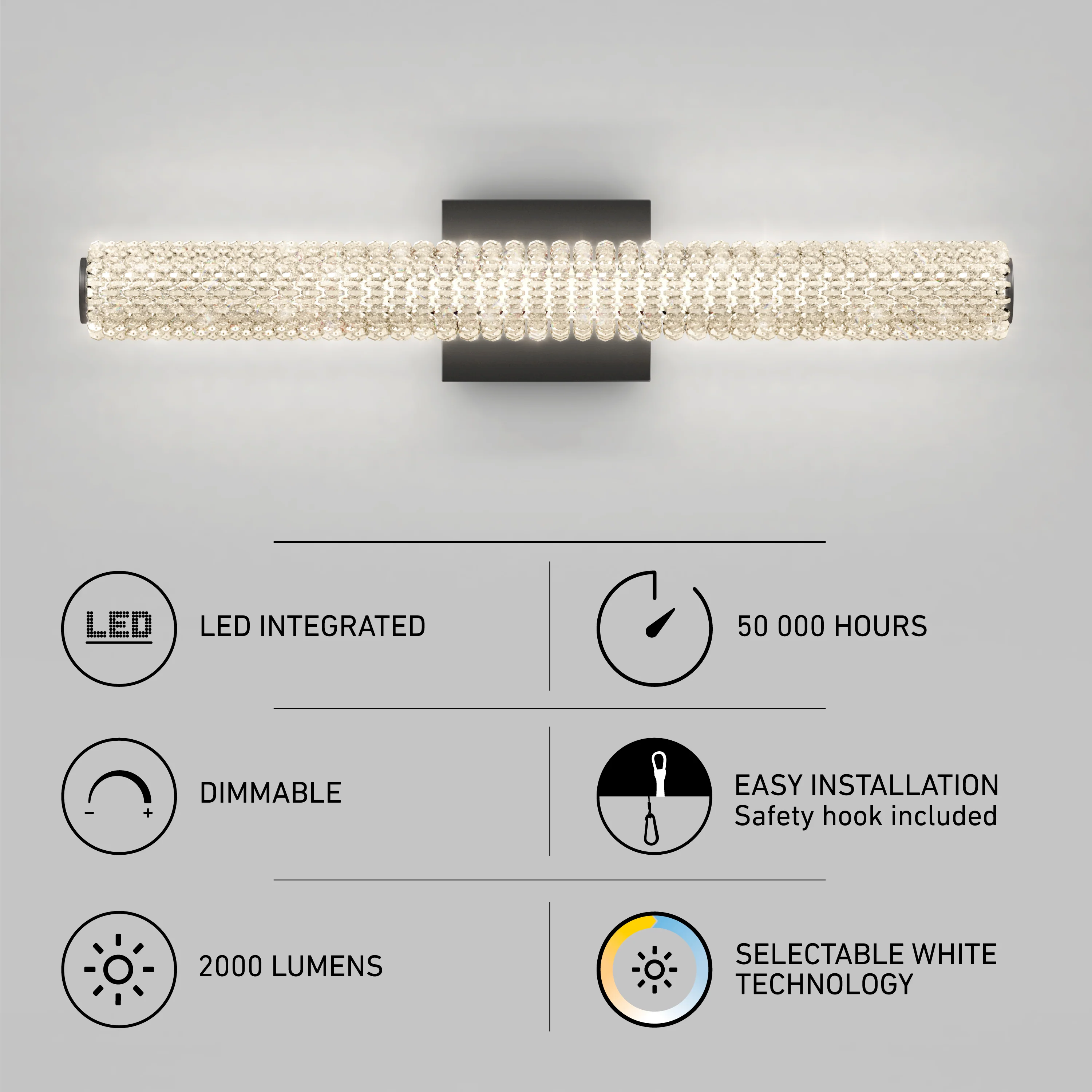 Exalto modern LED bathroom vanity light - Image 8