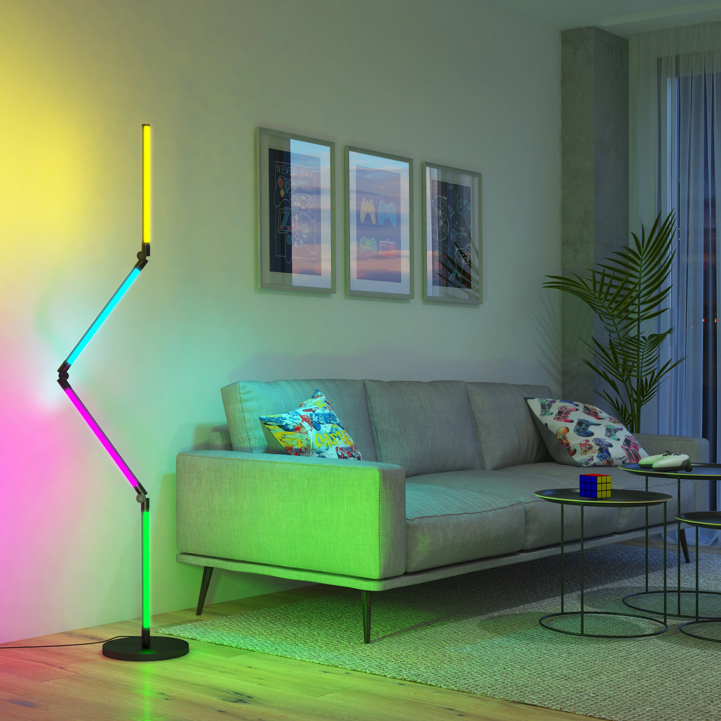 Fitch smart foldable RGB LED gaming floor lamp - Image 13