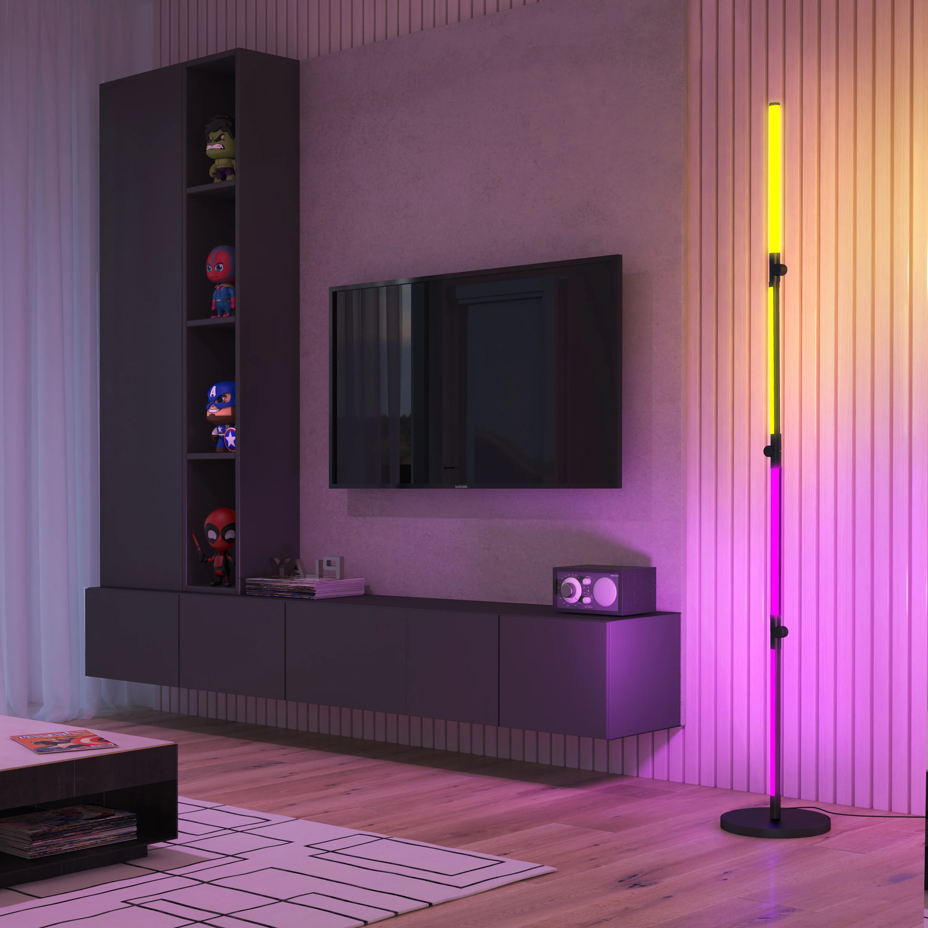 Fitch smart foldable RGB LED gaming floor lamp - Image 14