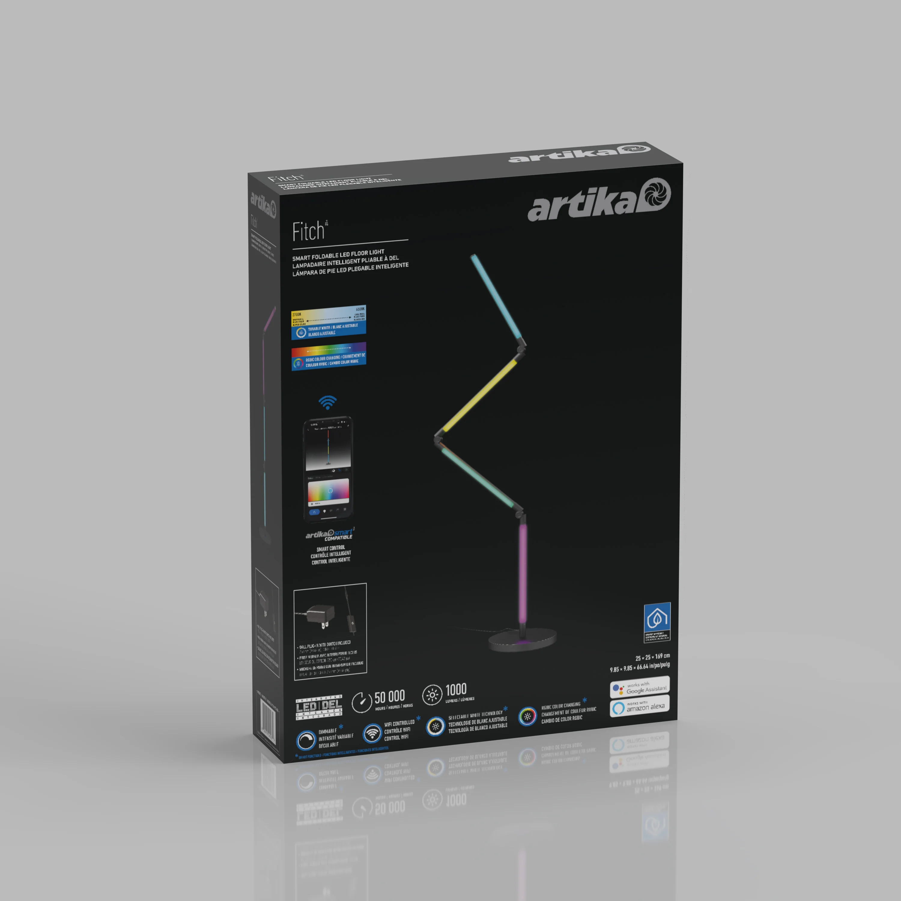 Fitch smart foldable RGB LED gaming floor lamp - Image 18