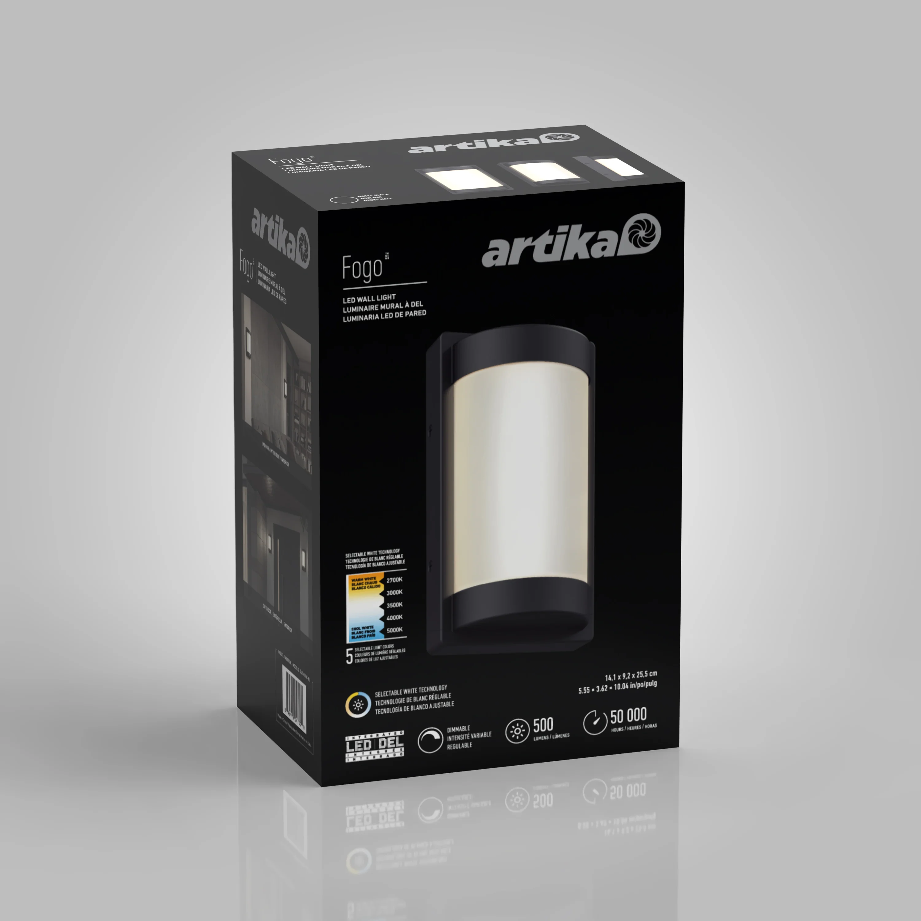 Fogo modern LED indoor-outdoor wall light 5 CCT - Image 12