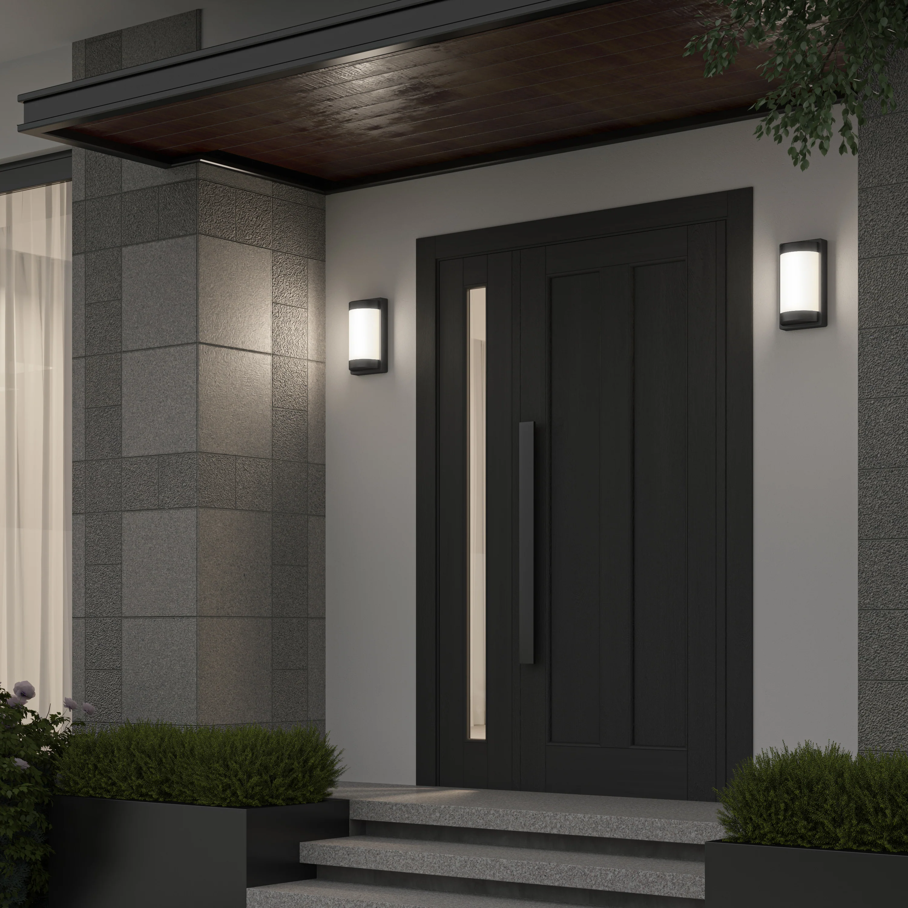Fogo modern LED indoor-outdoor wall light 5 CCT - Image 2
