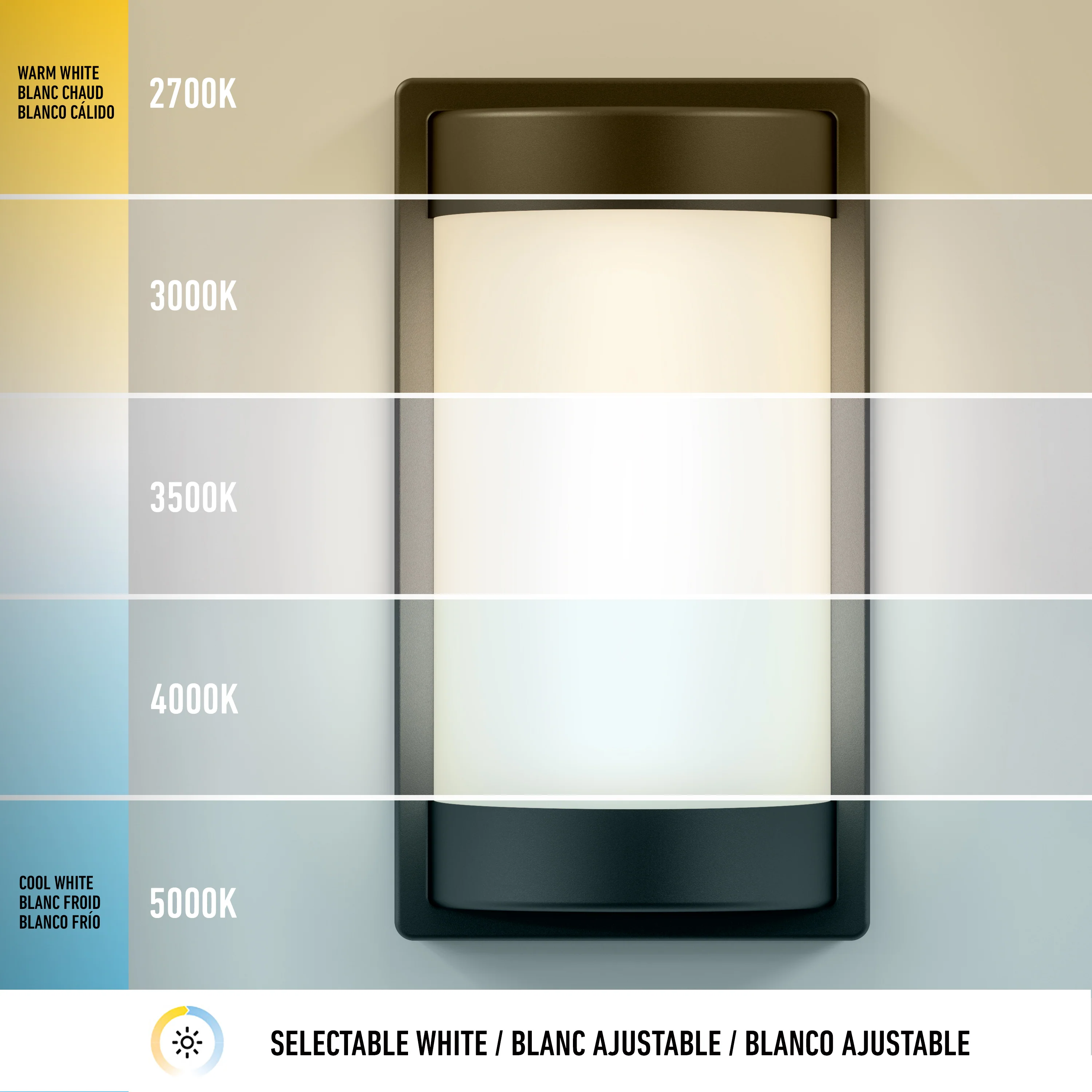 Fogo modern LED indoor-outdoor wall light 5 CCT - Image 7