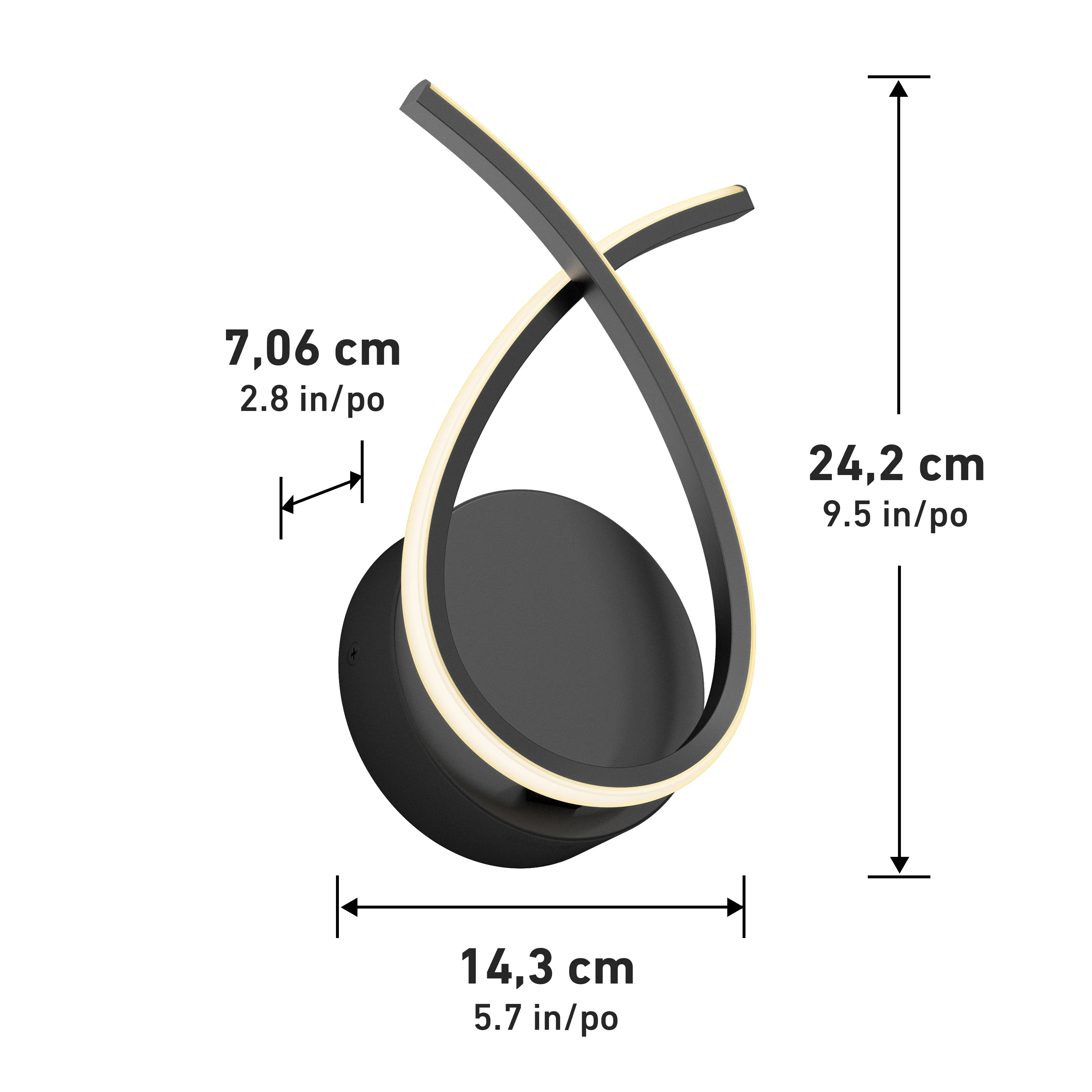 Gamma modern LED wall sconce 5 CCT - Image 16