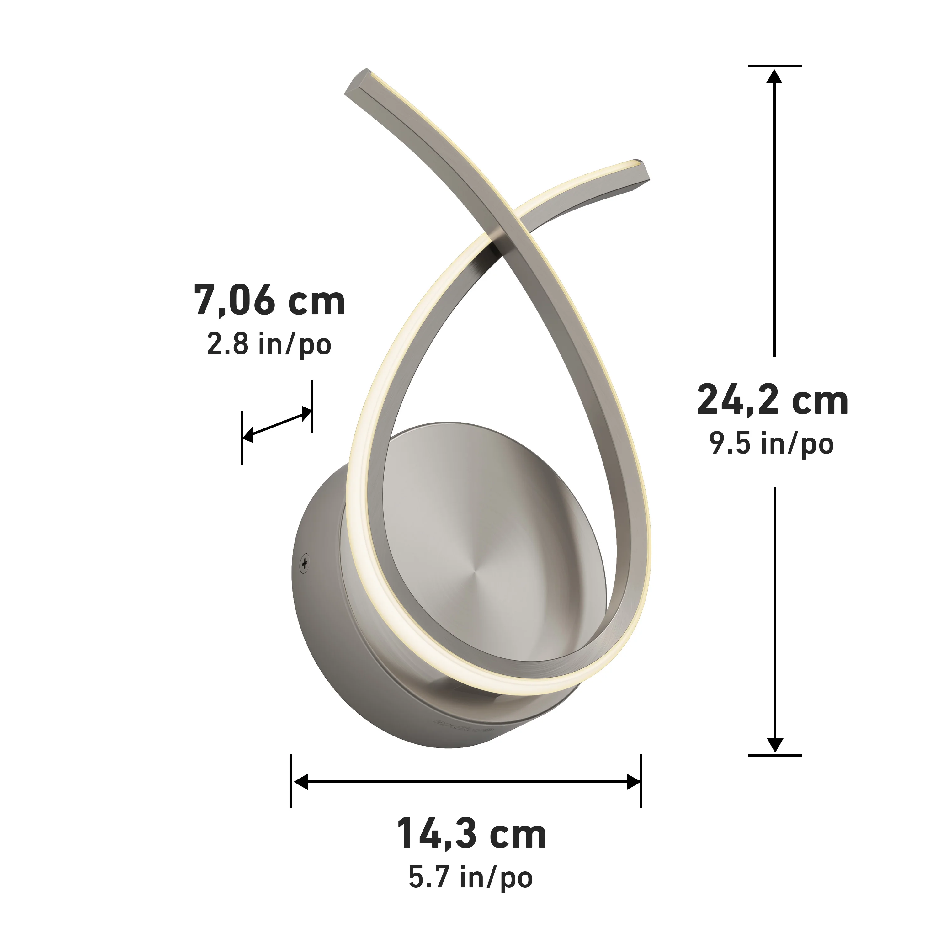 Gamma modern LED wall sconce 5 CCT - Image 32