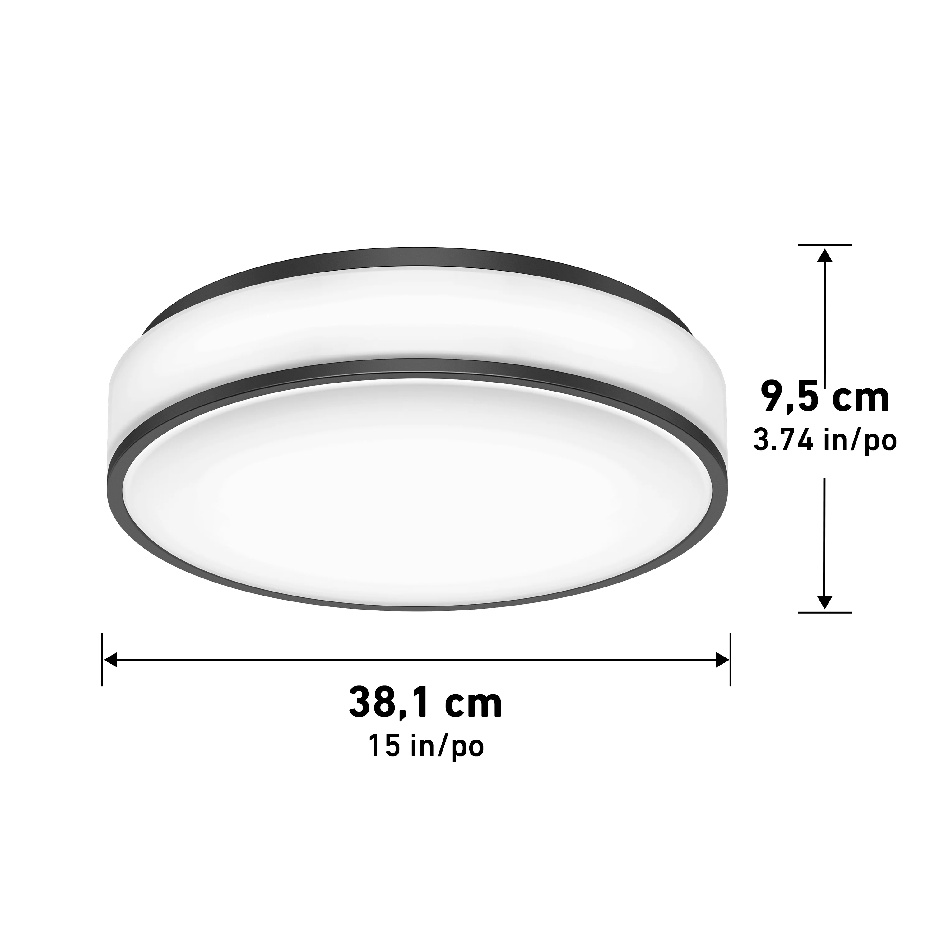 Giada 15 in. LED modern flush mount light 5 CCT - Image 13