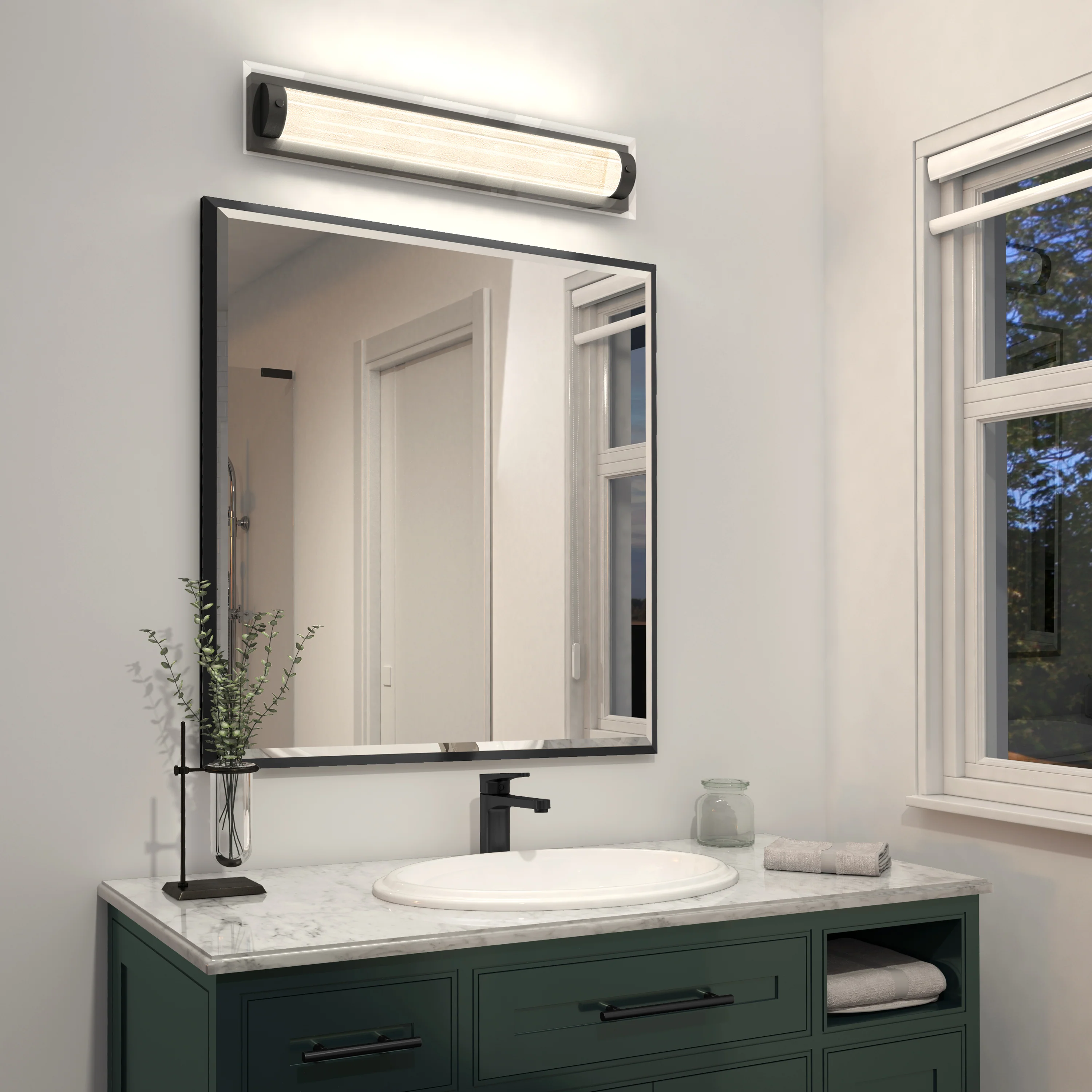 Glamour modern LED bathroom vanity light 3 CCT