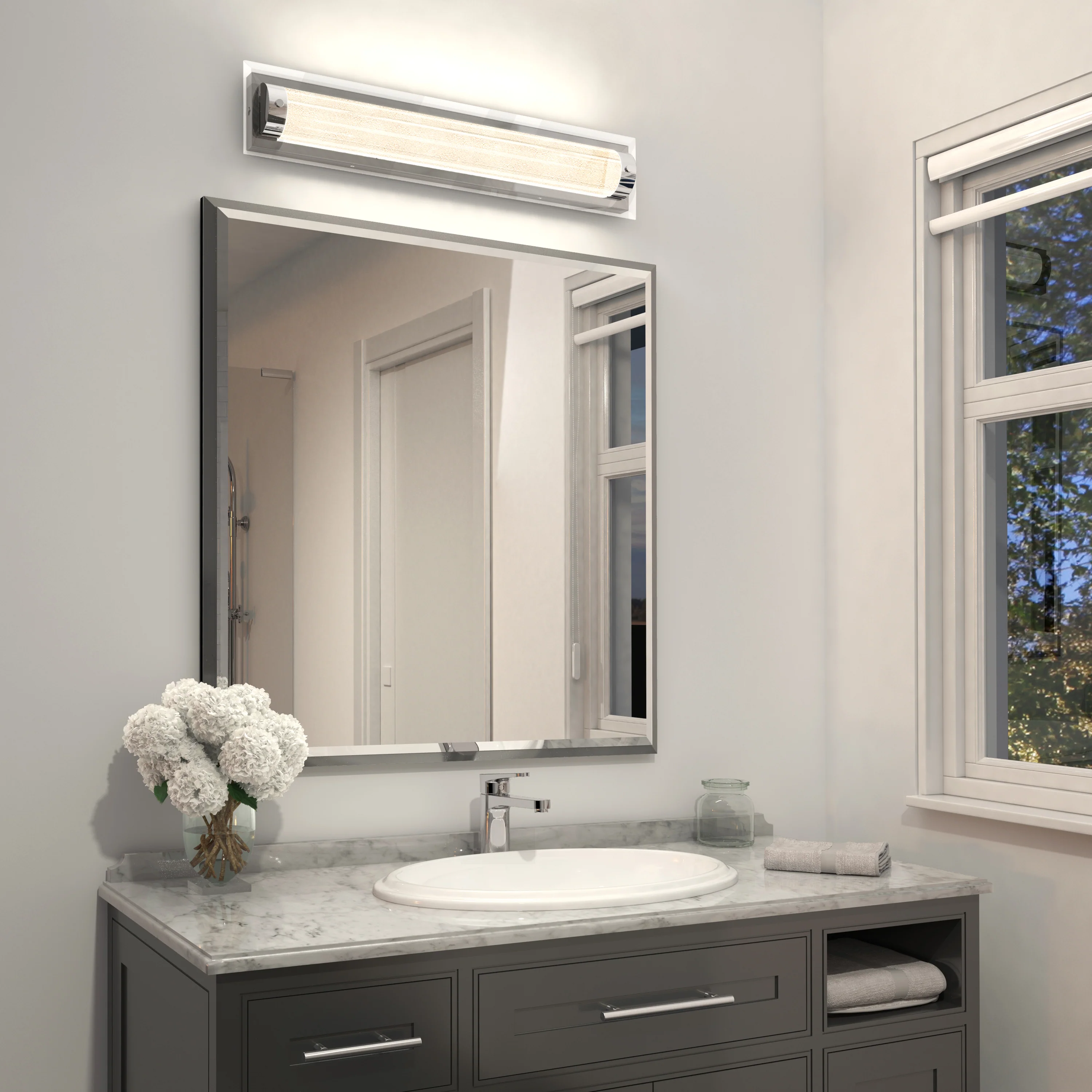 Glamour modern LED bathroom vanity light 3 CCT - Image 10