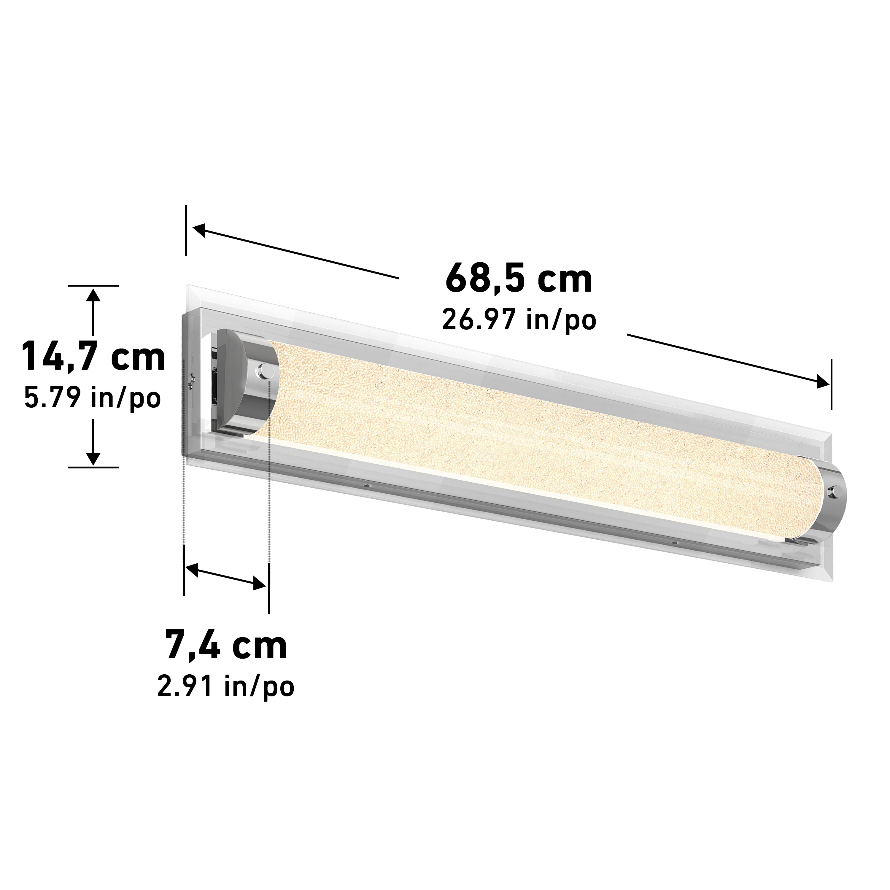 Glamour modern LED bathroom vanity light 3 CCT - Image 18