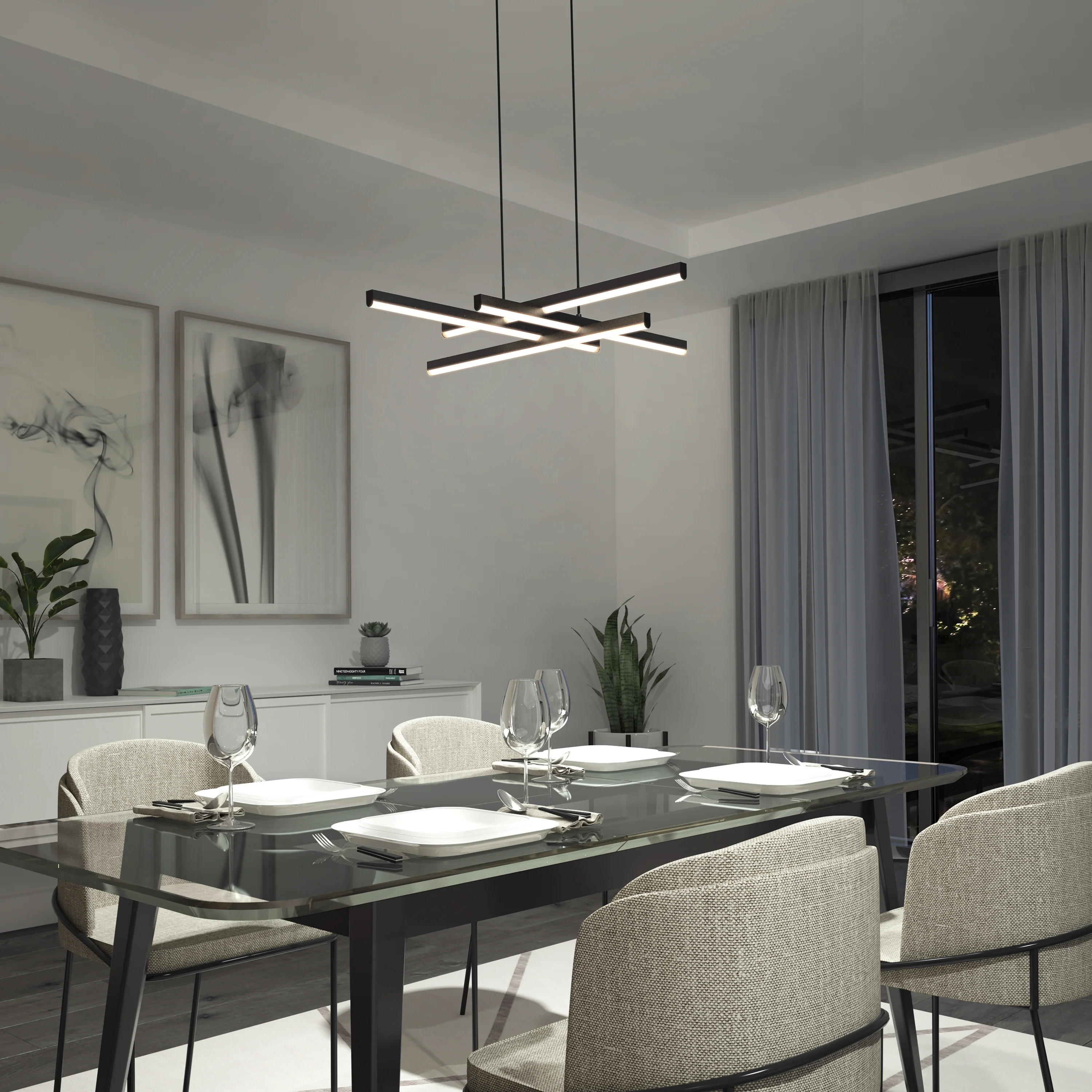Grid LED pendant light - Image 2
