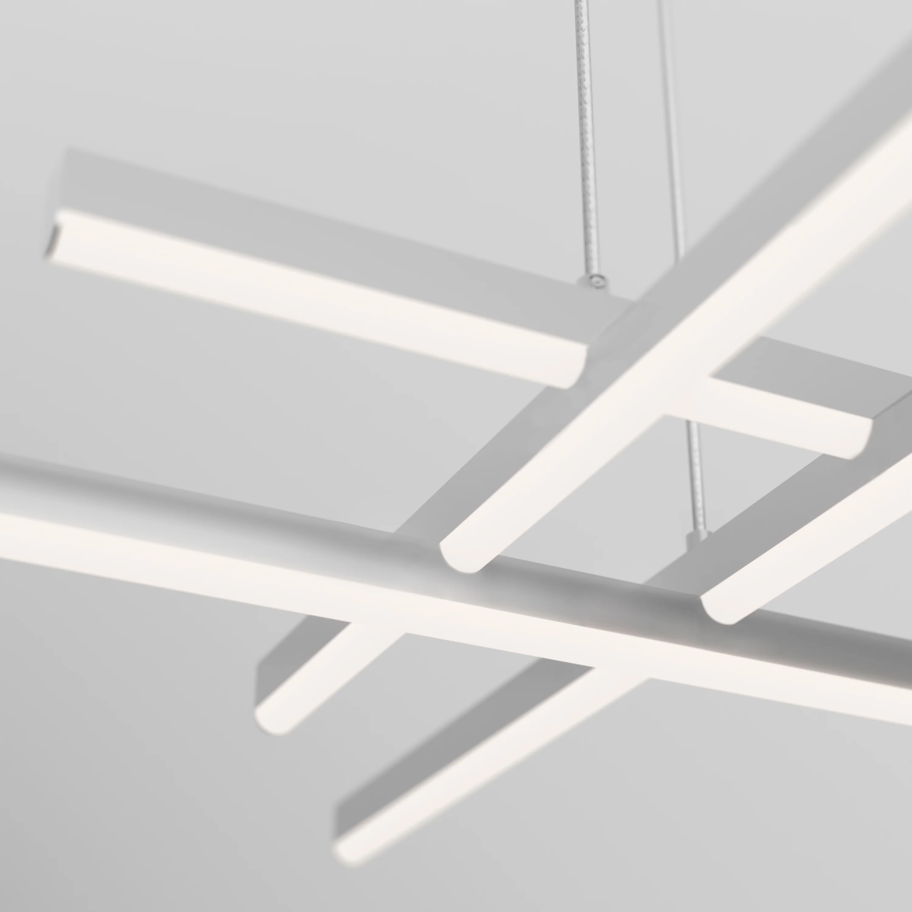 Grid modern LED pendant light 5 CCT - Image 5