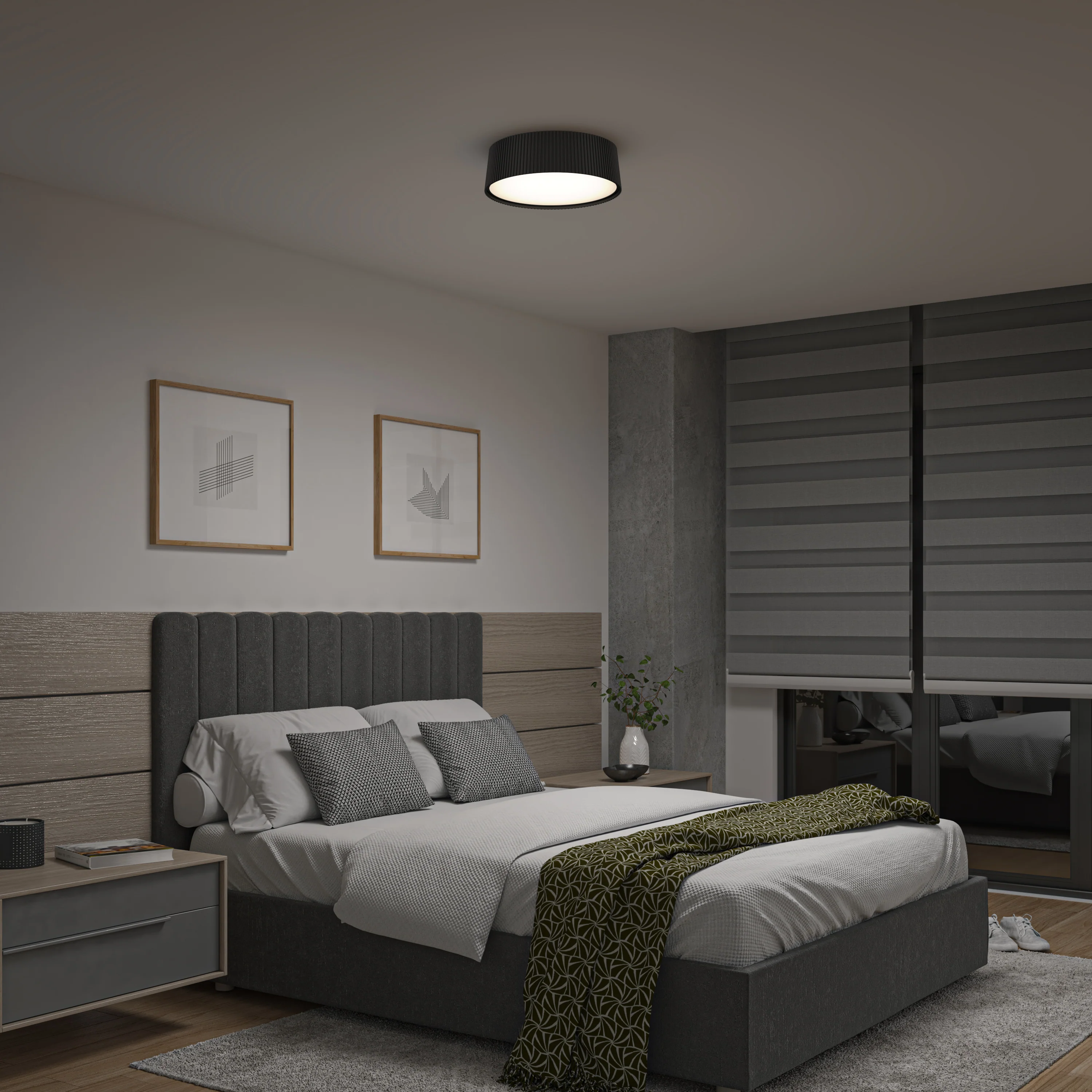 Groove 13 in. LED modern flush mount light 5 CCT - Image 2