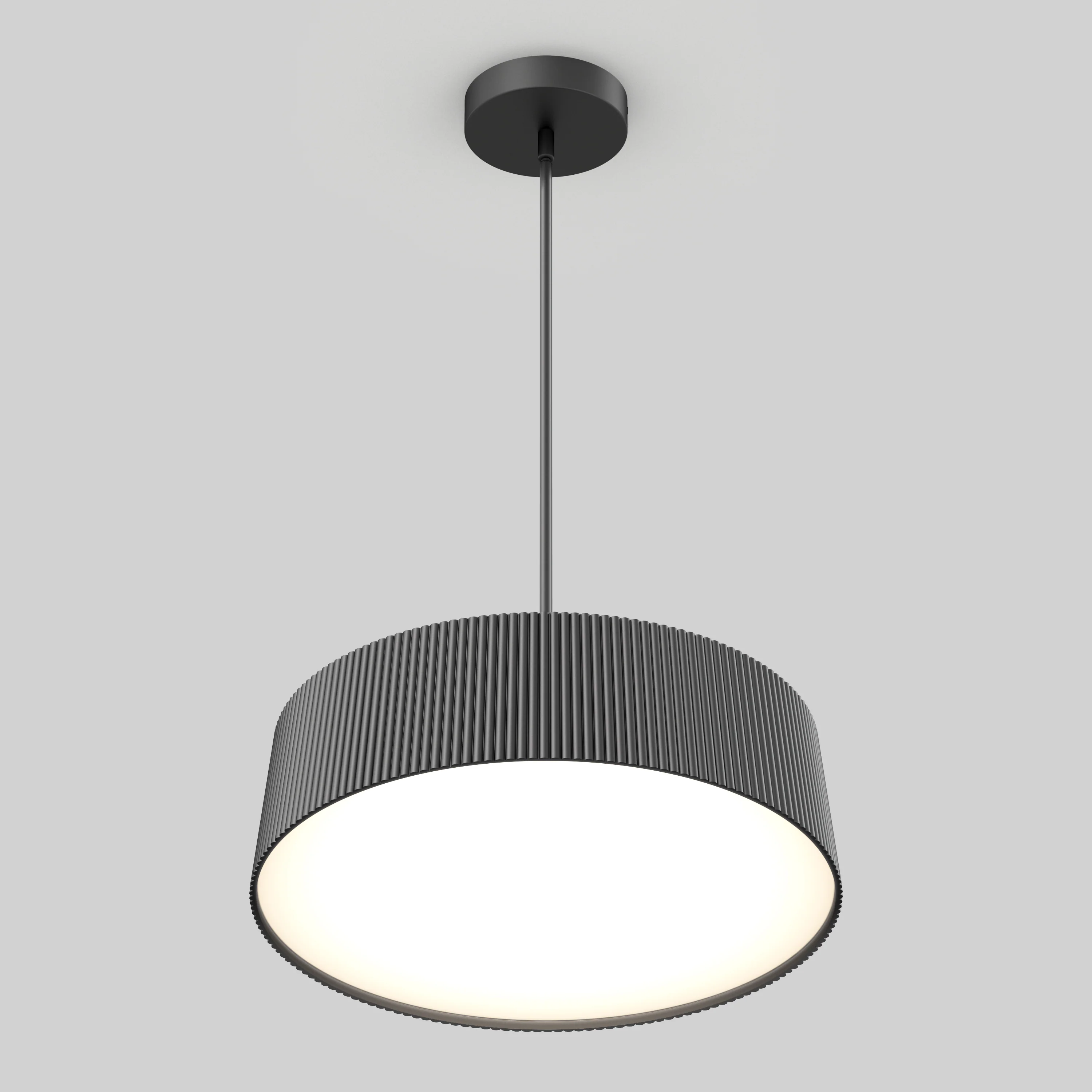Groove Drum LED contemporary pendant light 3 CCT - Image 3