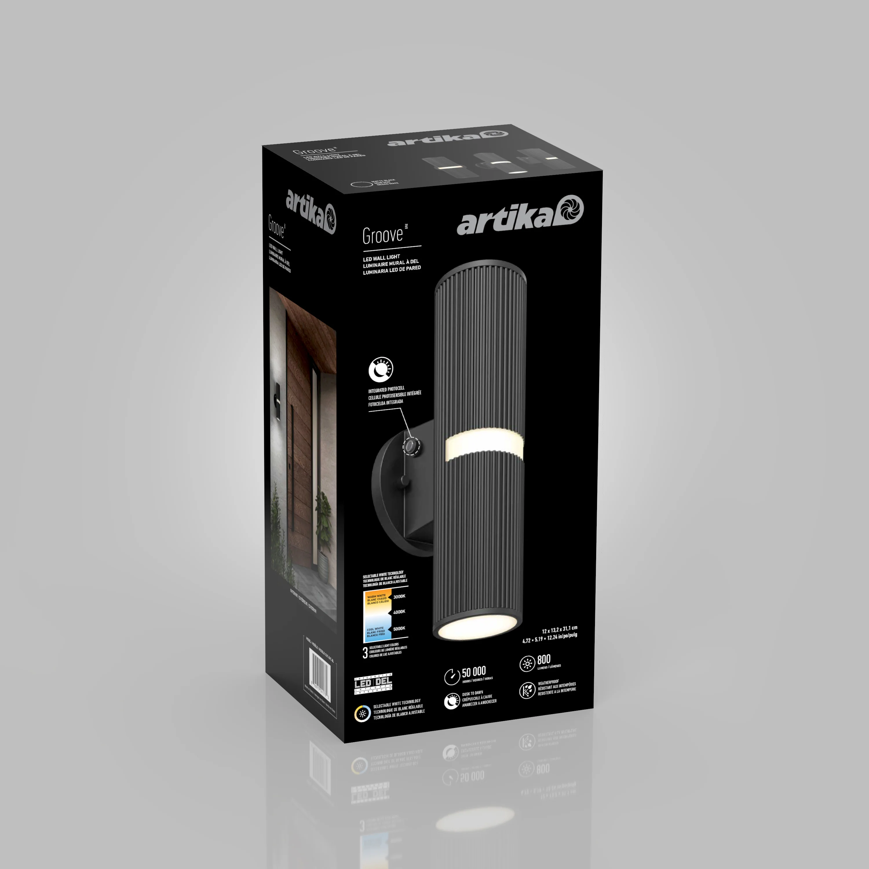 Groove LED indoor-outdoor wall light - Image 14