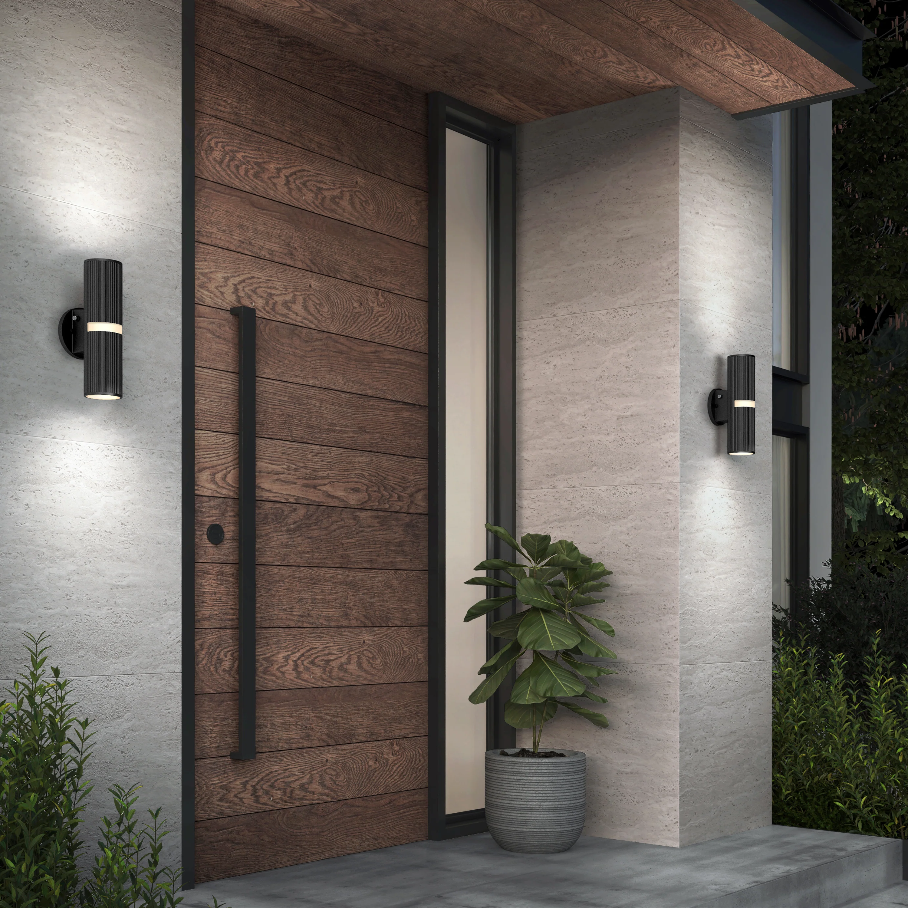 Groove LED indoor-outdoor wall light - Image 2