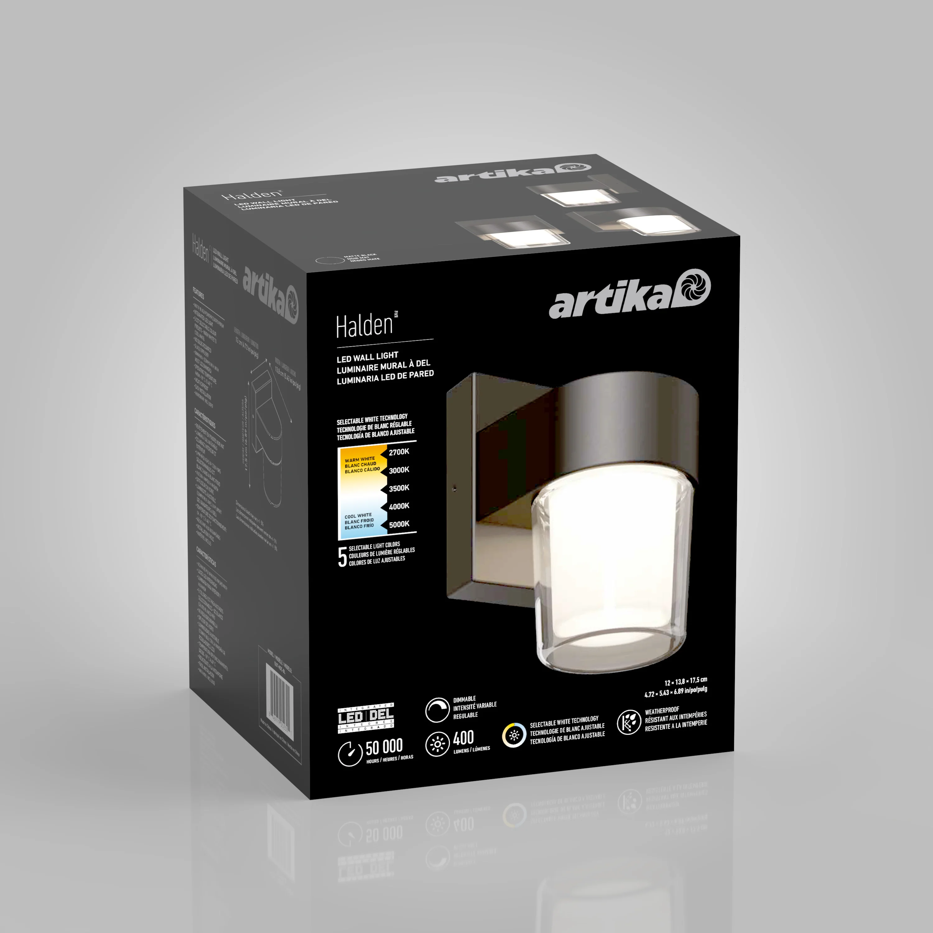 Halden indoor-outdoor LED wall light 5 CCT - Image 13