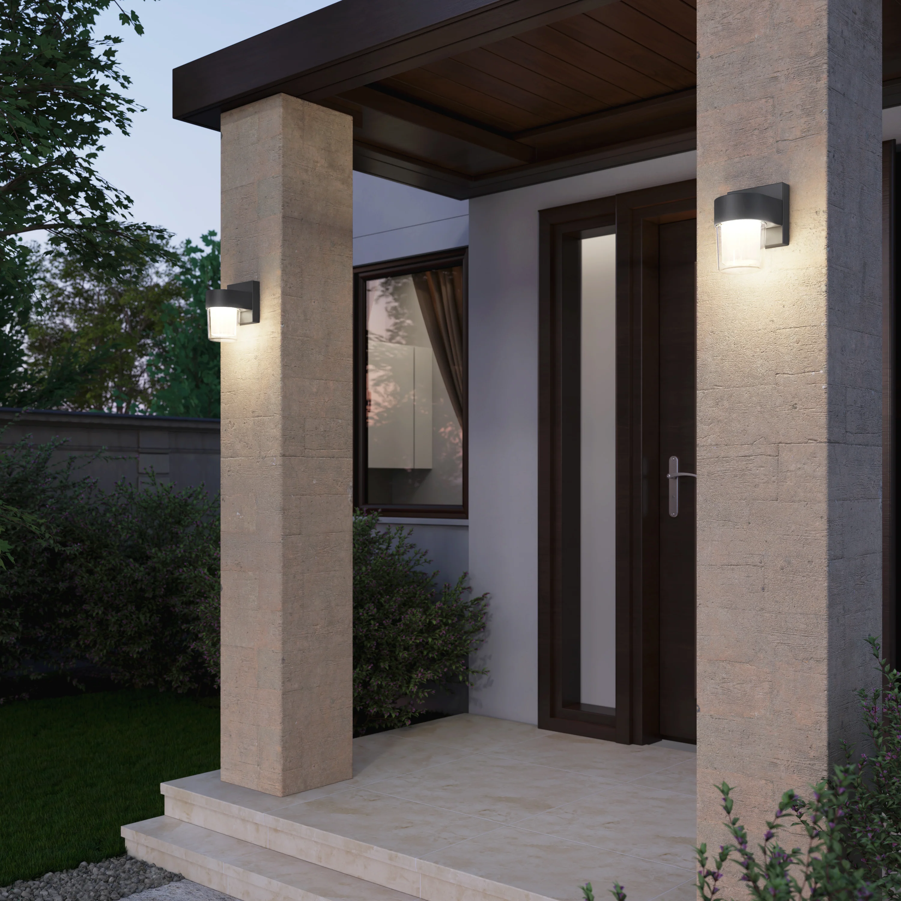 Halden indoor-outdoor LED wall light 5 CCT - Image 2