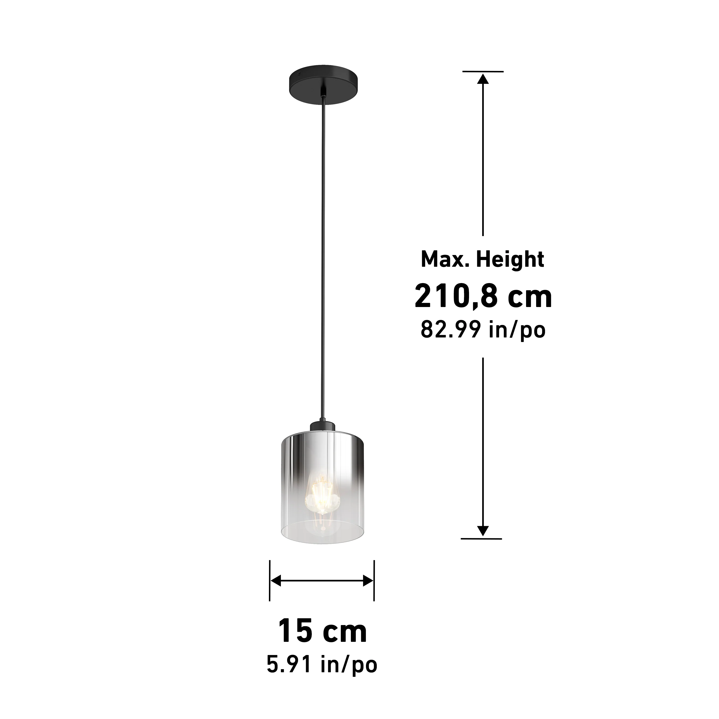 Haze pendant light  glass - Image 12