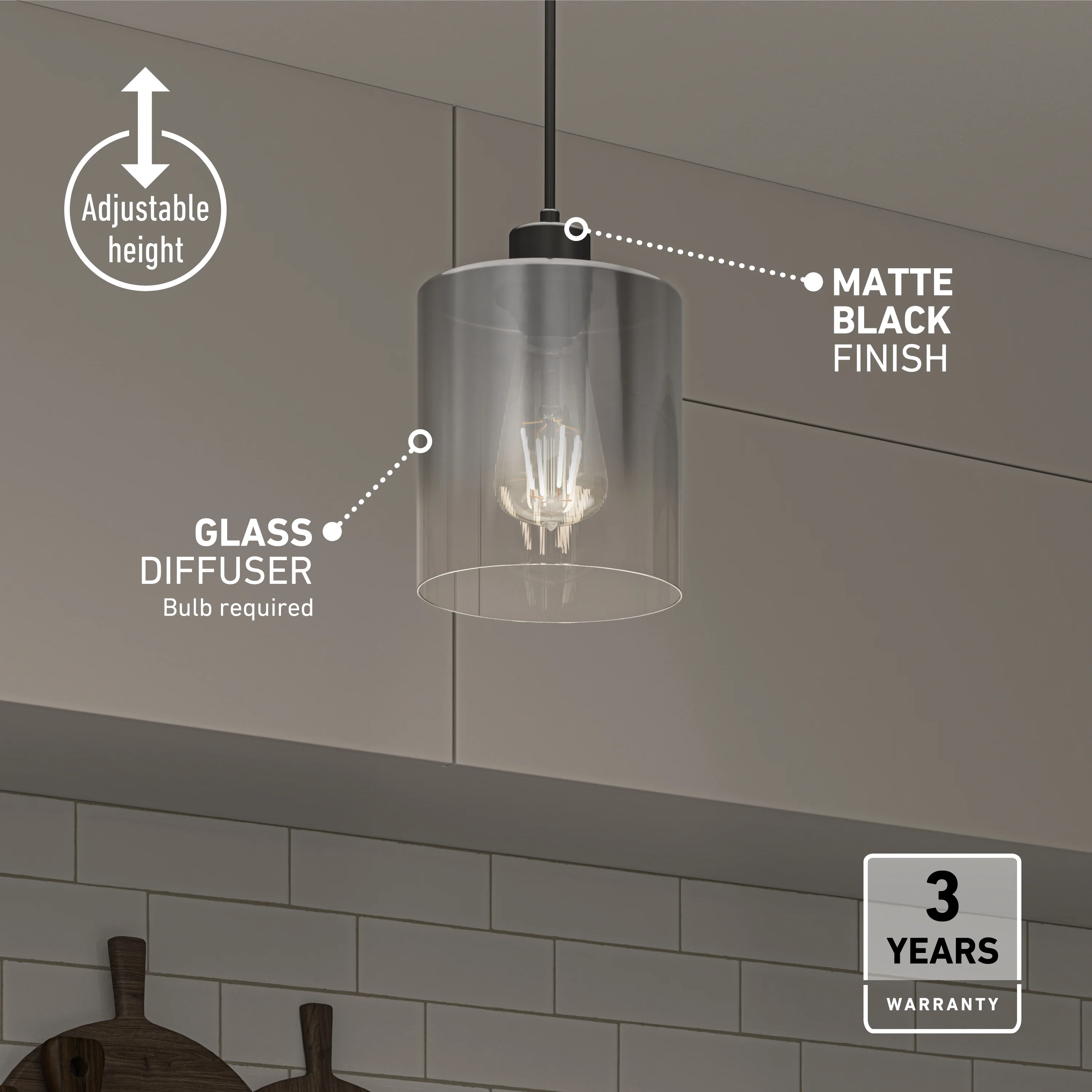 Haze pendant light  glass - Image 7