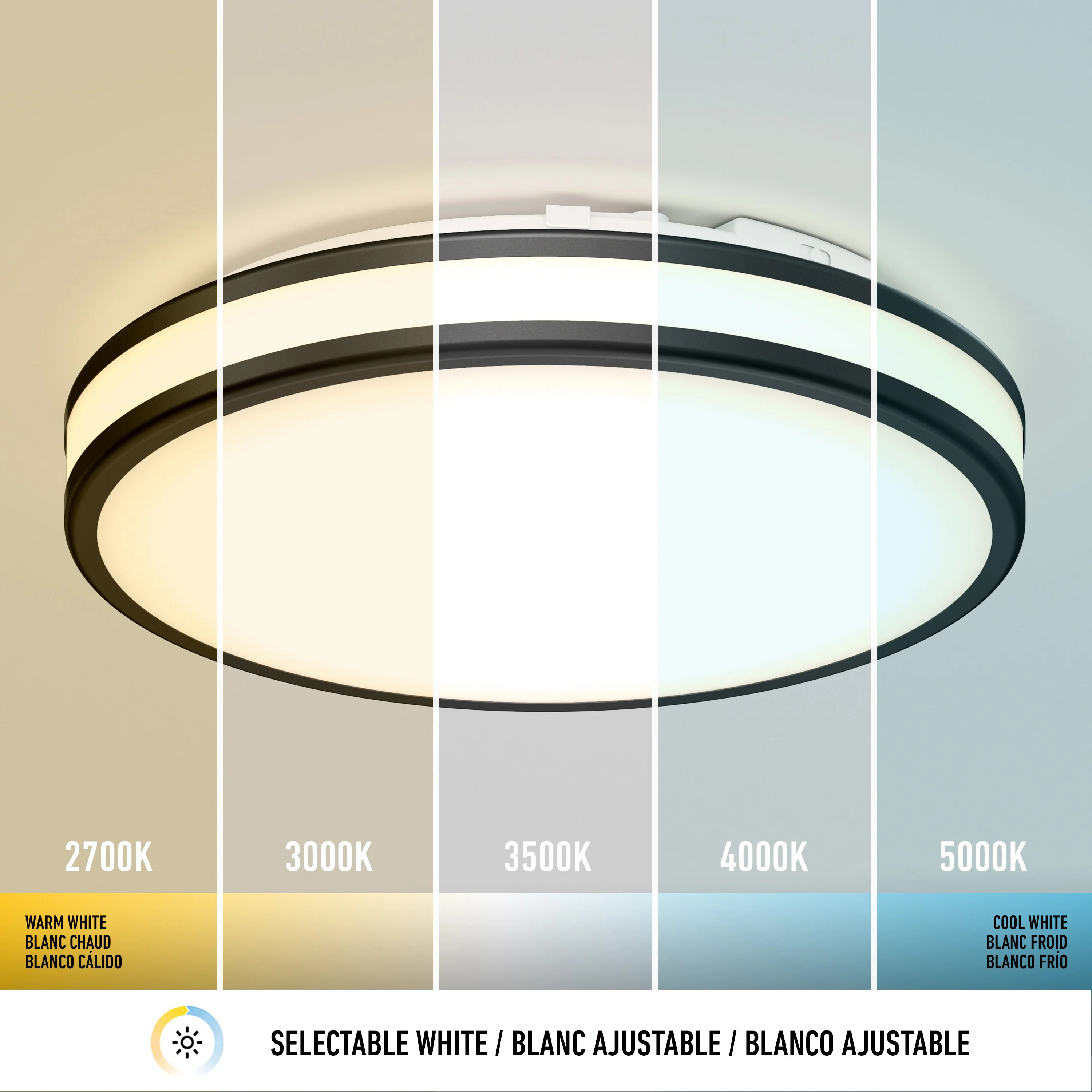 Hemisphere 15 in. LED flush mount light 5 CCT - Image 10