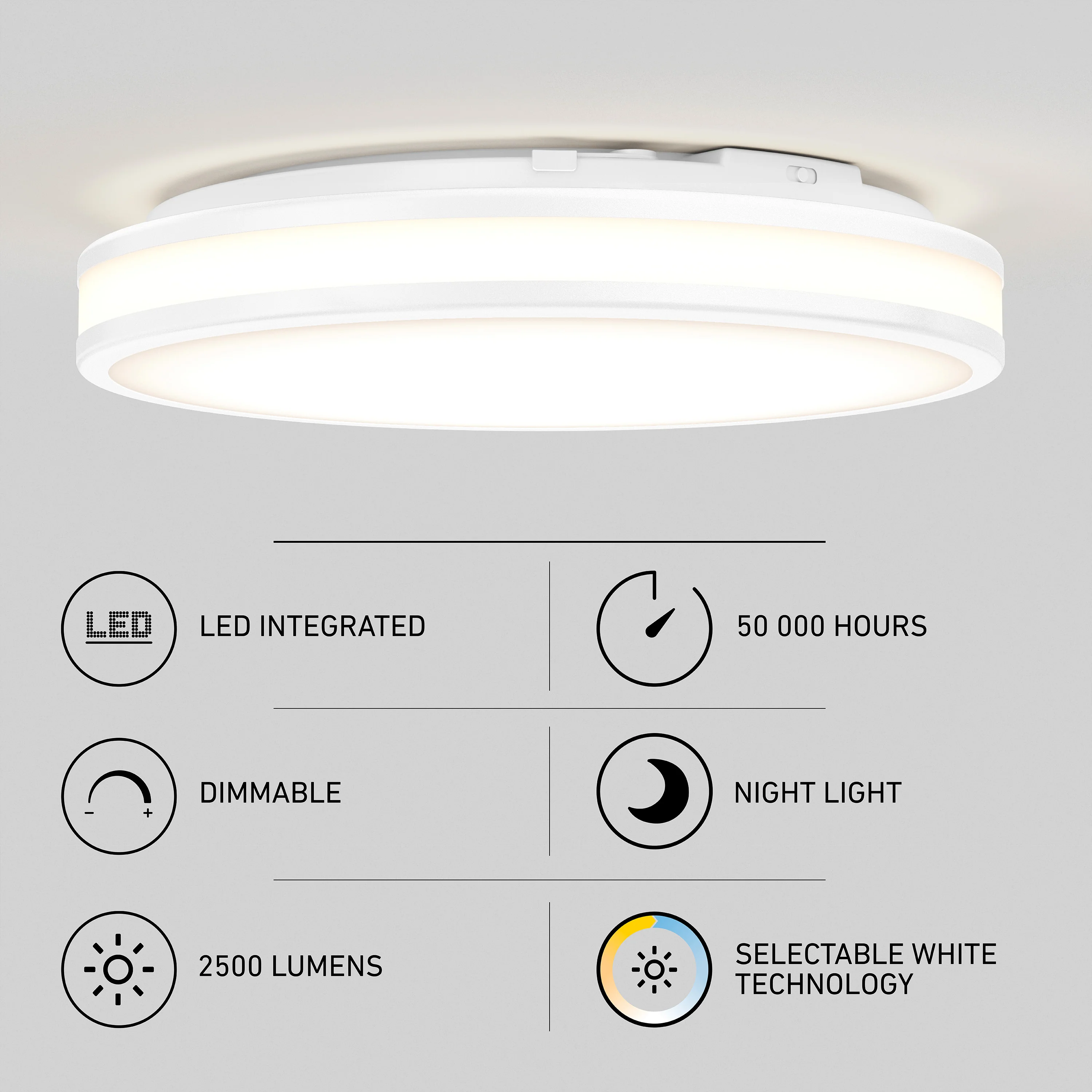 Hemisphere 15 in. LED flush mount light 5 CCT - Image 28