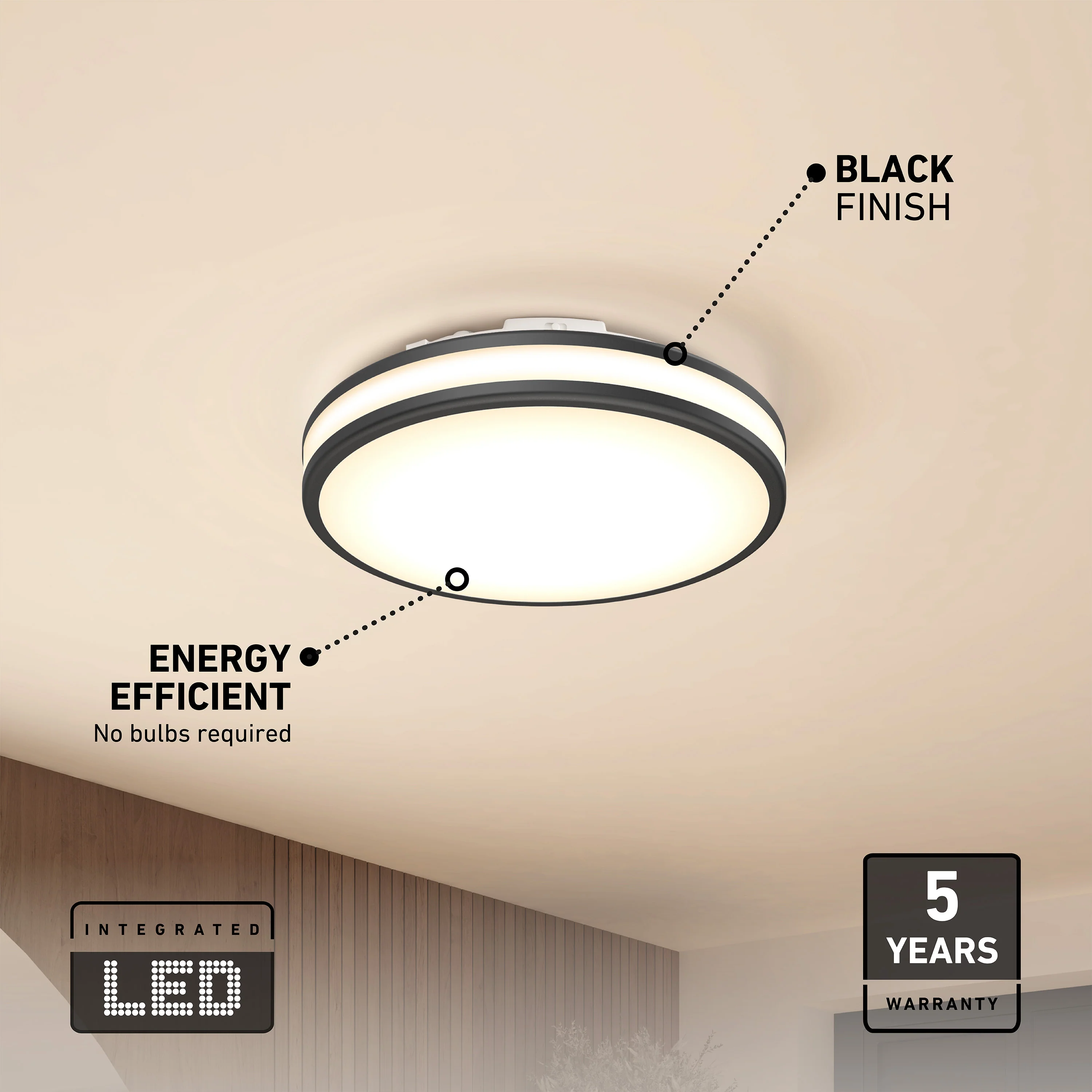 Hemisphere 15 in. LED flush mount light 5 CCT - Image 8