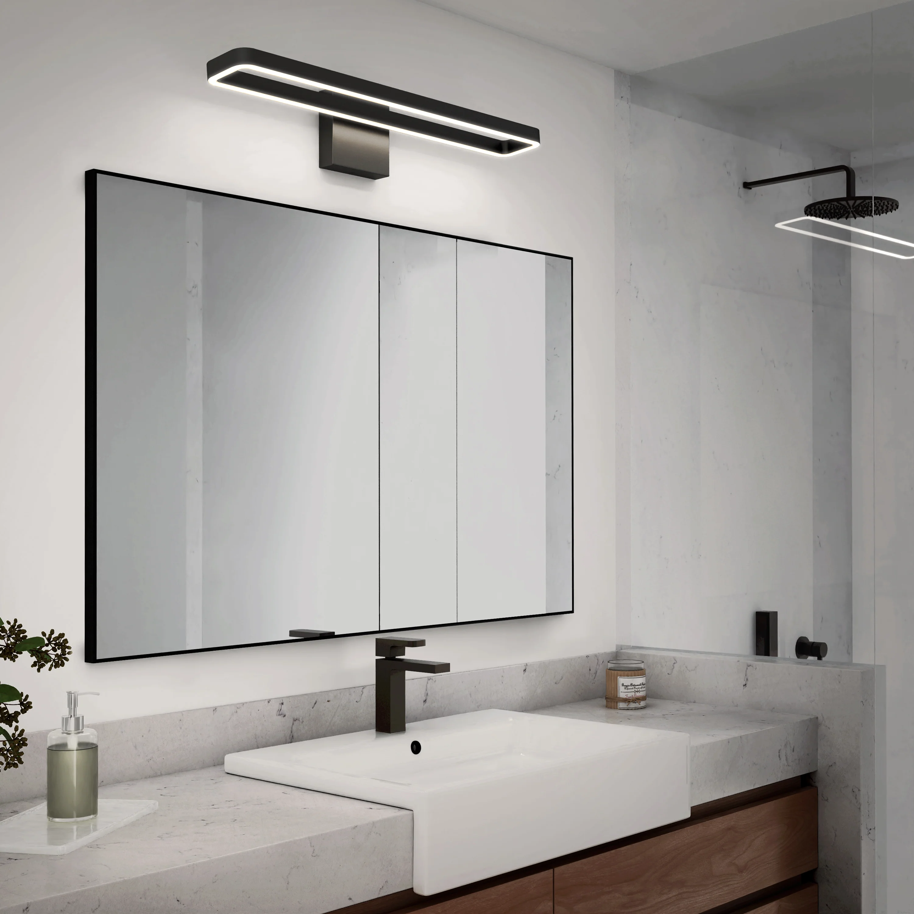 Hinge LED modern bathroom vanity light 3 CCT - Image 10