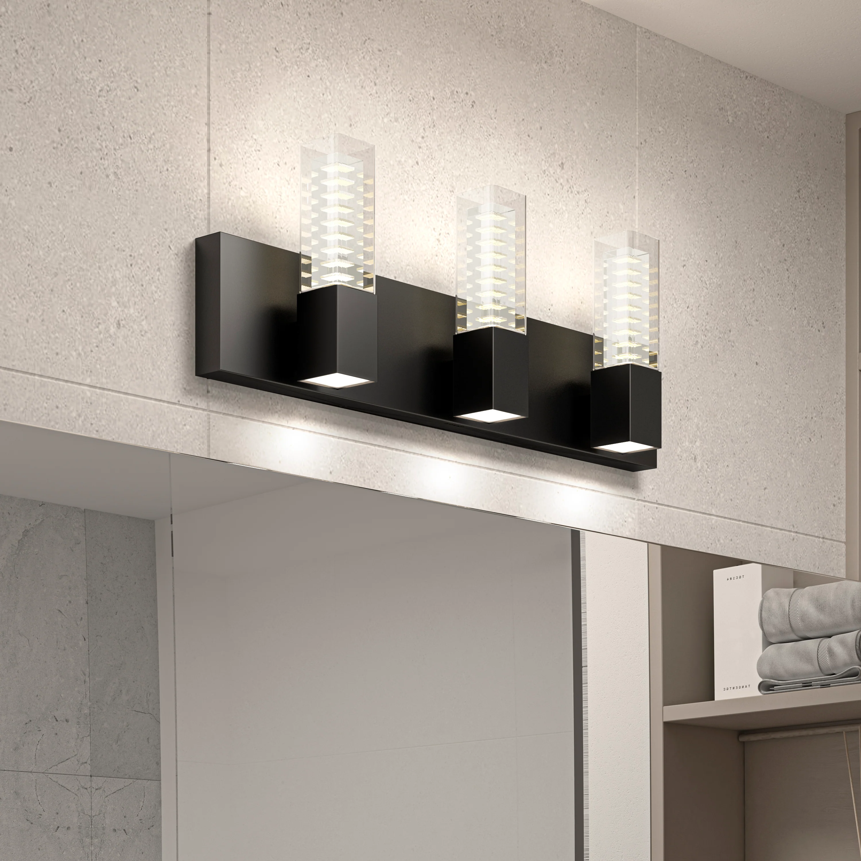Hologram LED modern bathroom vanity light 5 CCT - Image 12