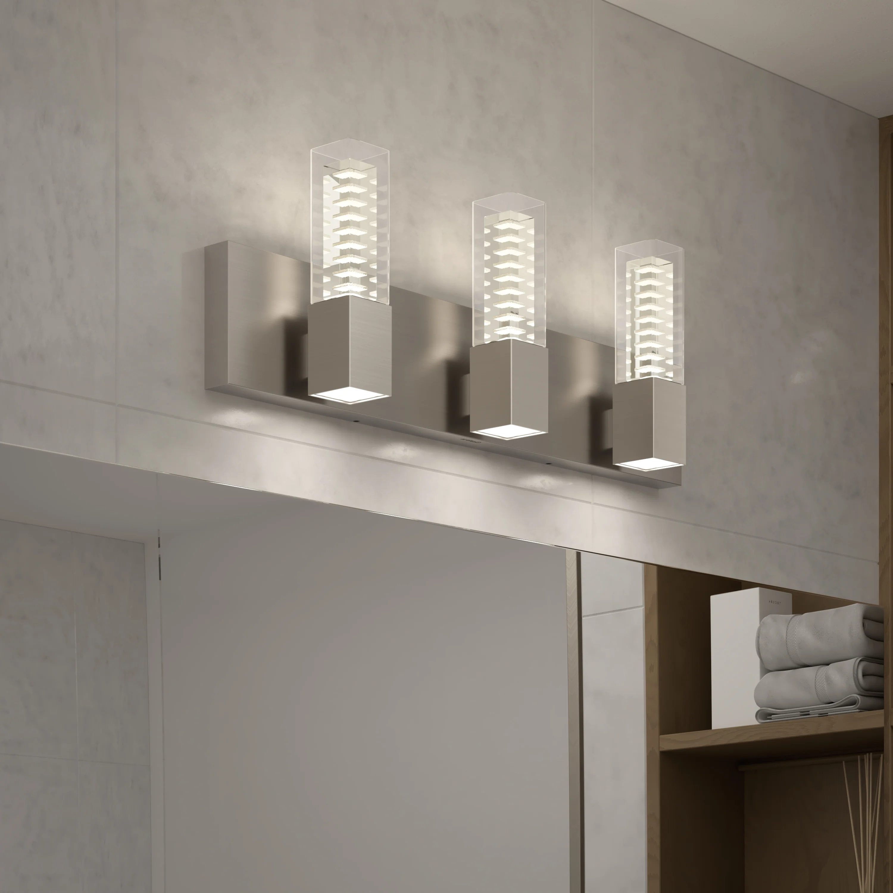Hologram LED modern bathroom vanity light 5 CCT - Image 29