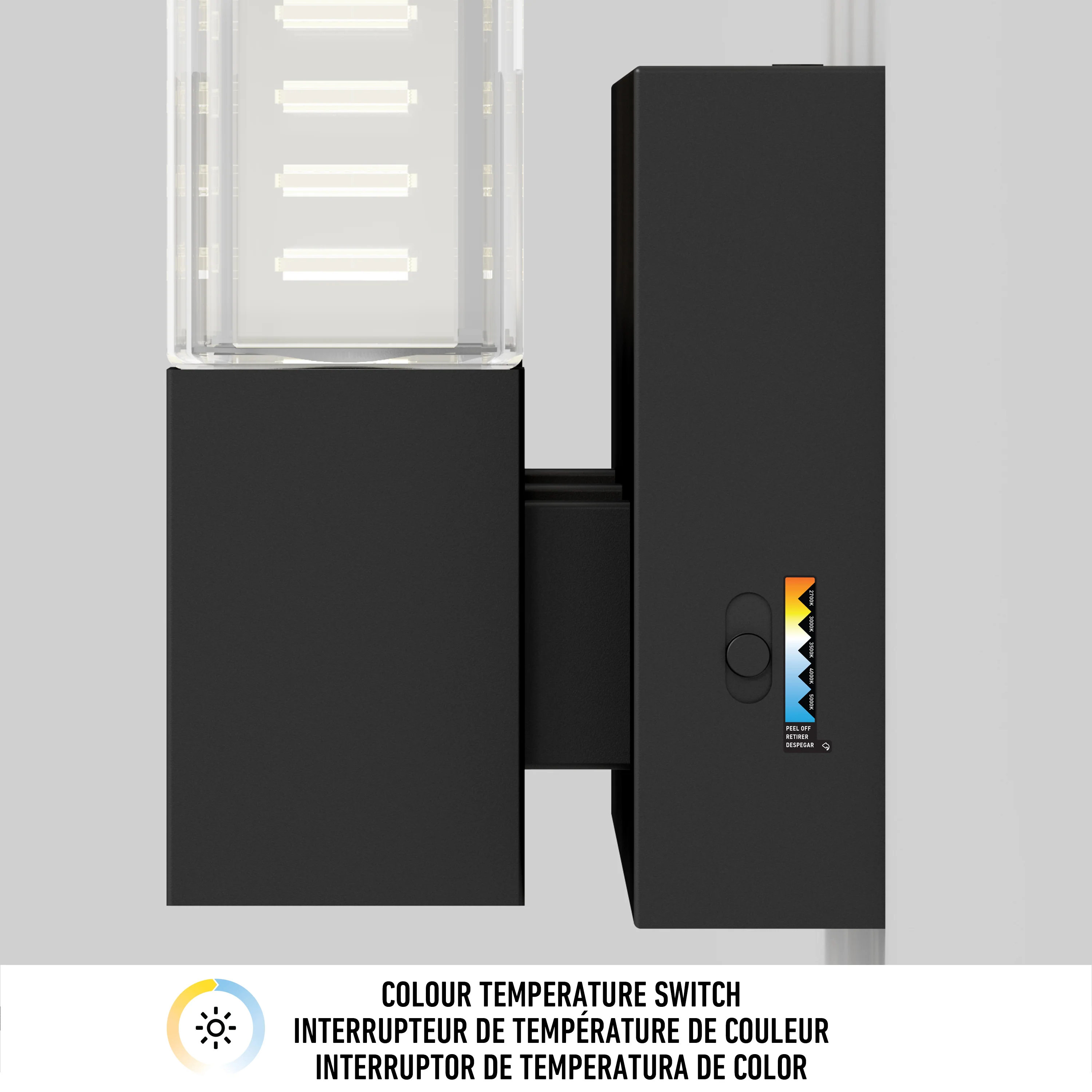 Hologram LED modern bathroom vanity light 5 CCT - Image 9