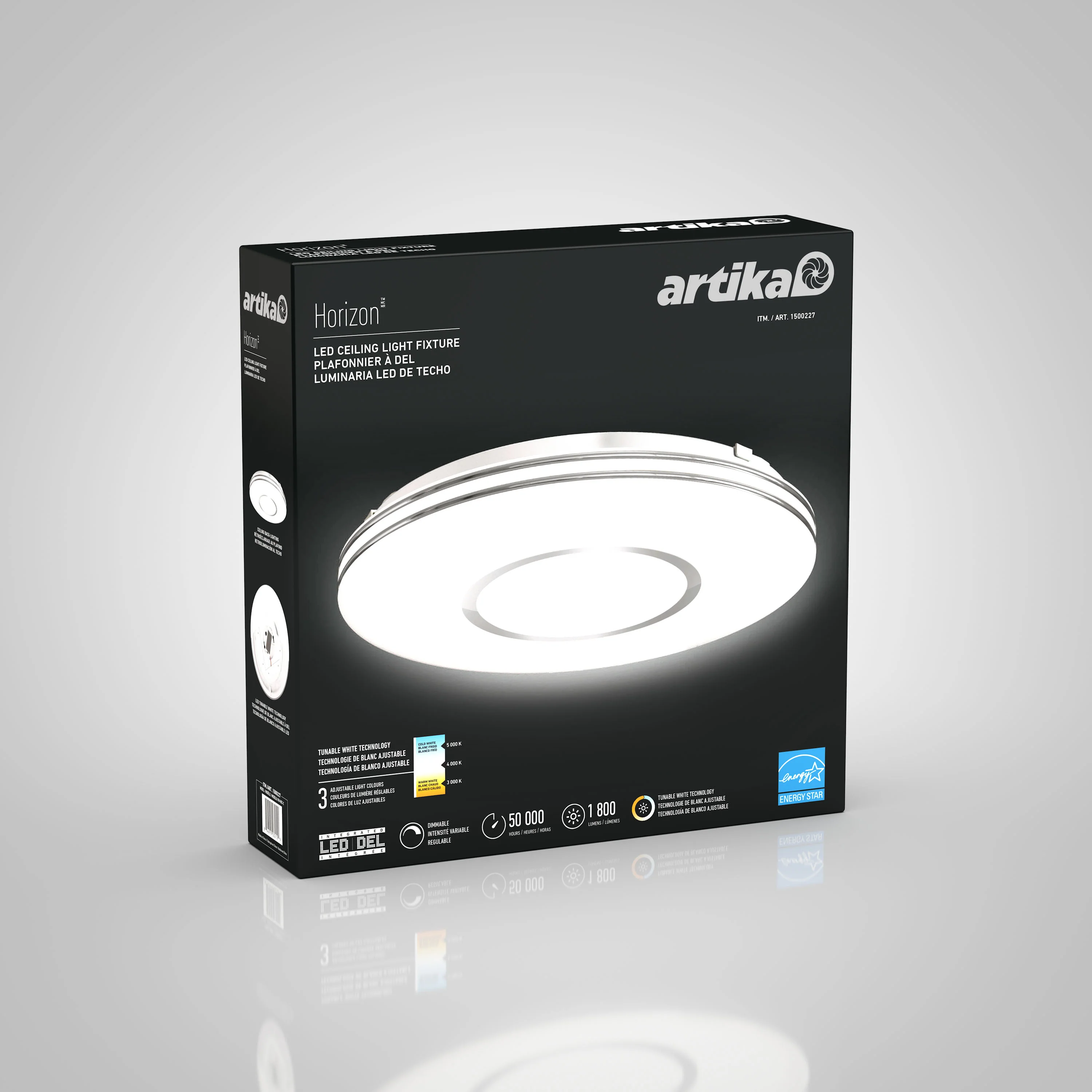 Horizon 13 in. LED flush mount light 3 CCT - Image 10