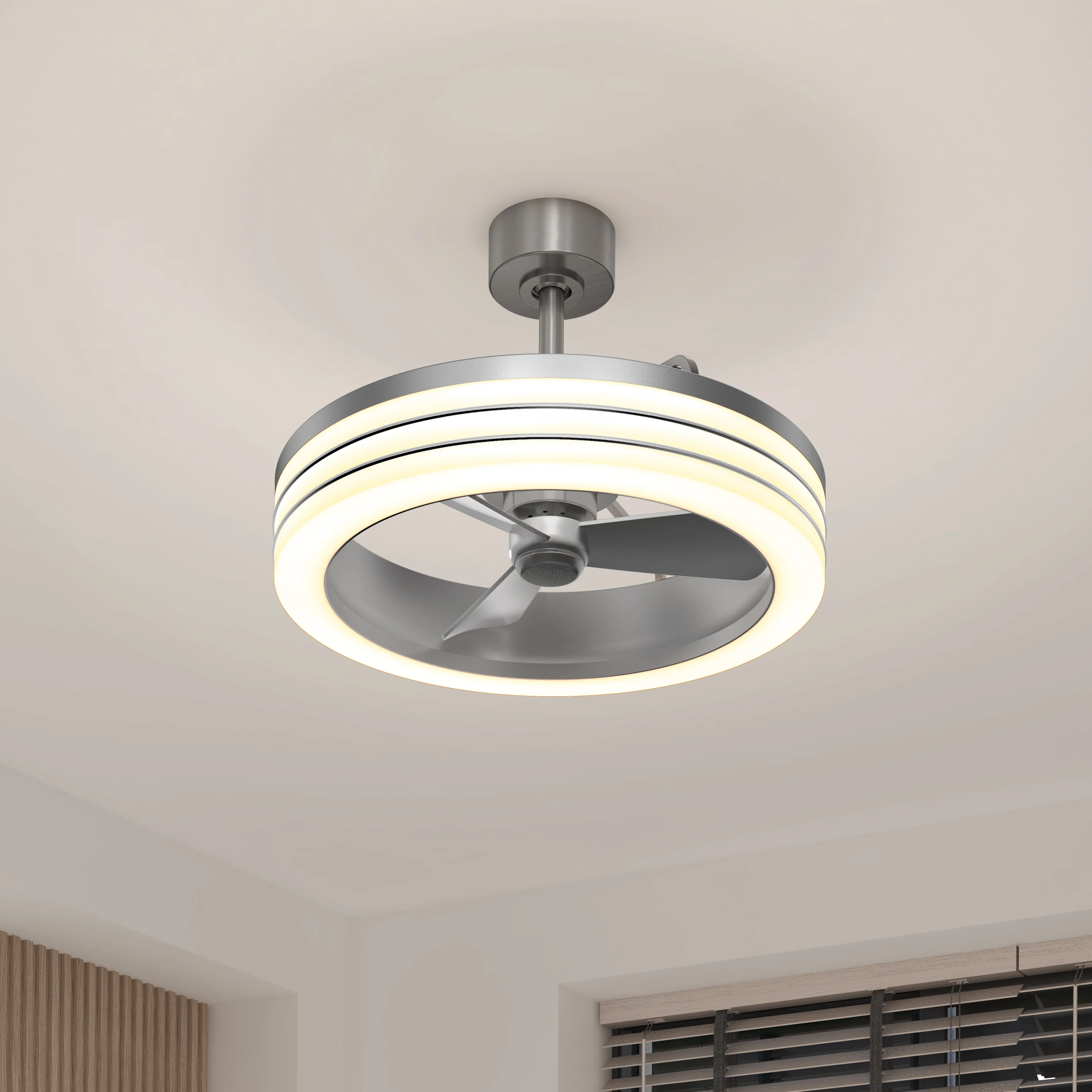 Horizon 23 in. LED modern ceiling fan 3 speeds - with remote - Image 11