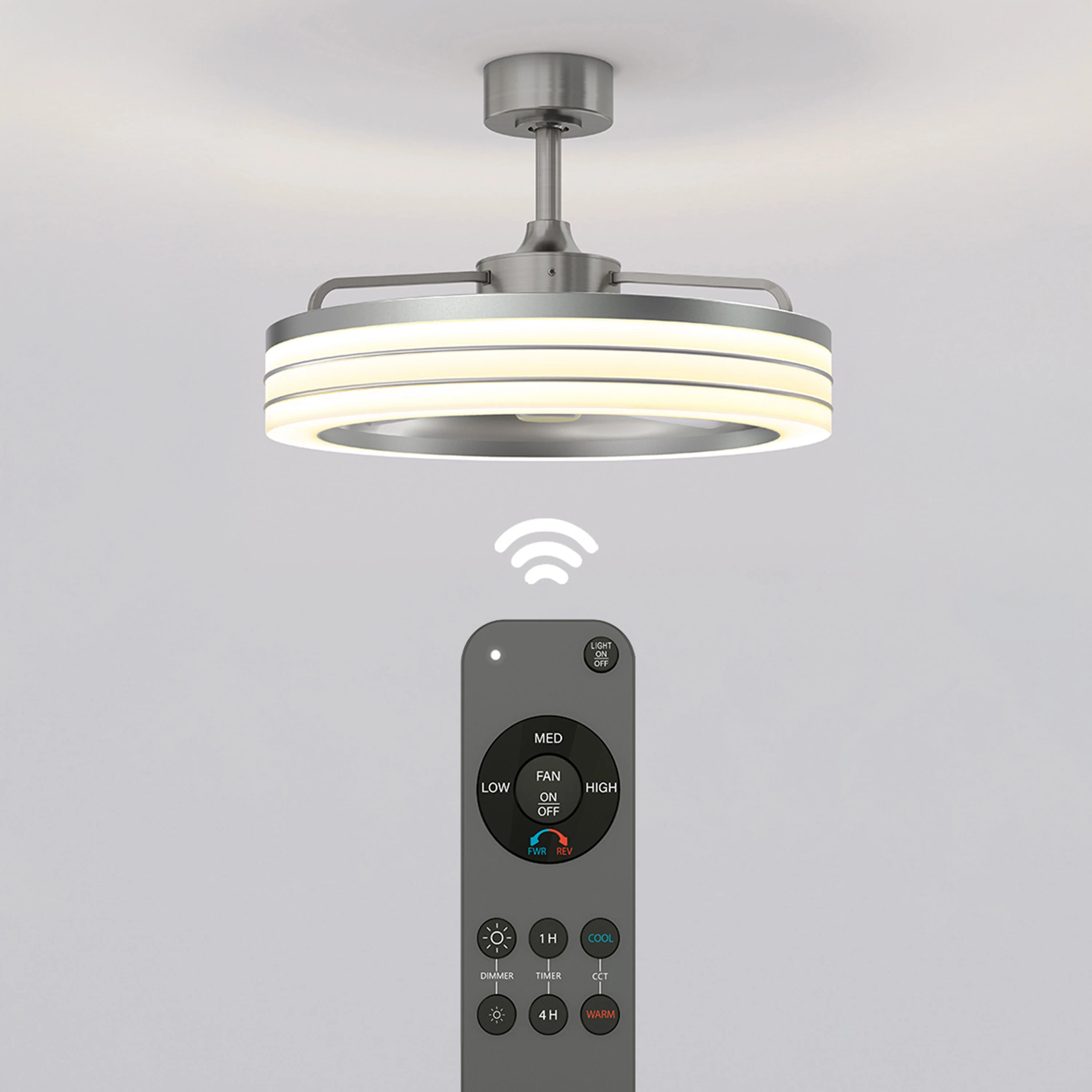 Horizon 23 in. LED modern ceiling fan 3 speeds - with remote - Image 15