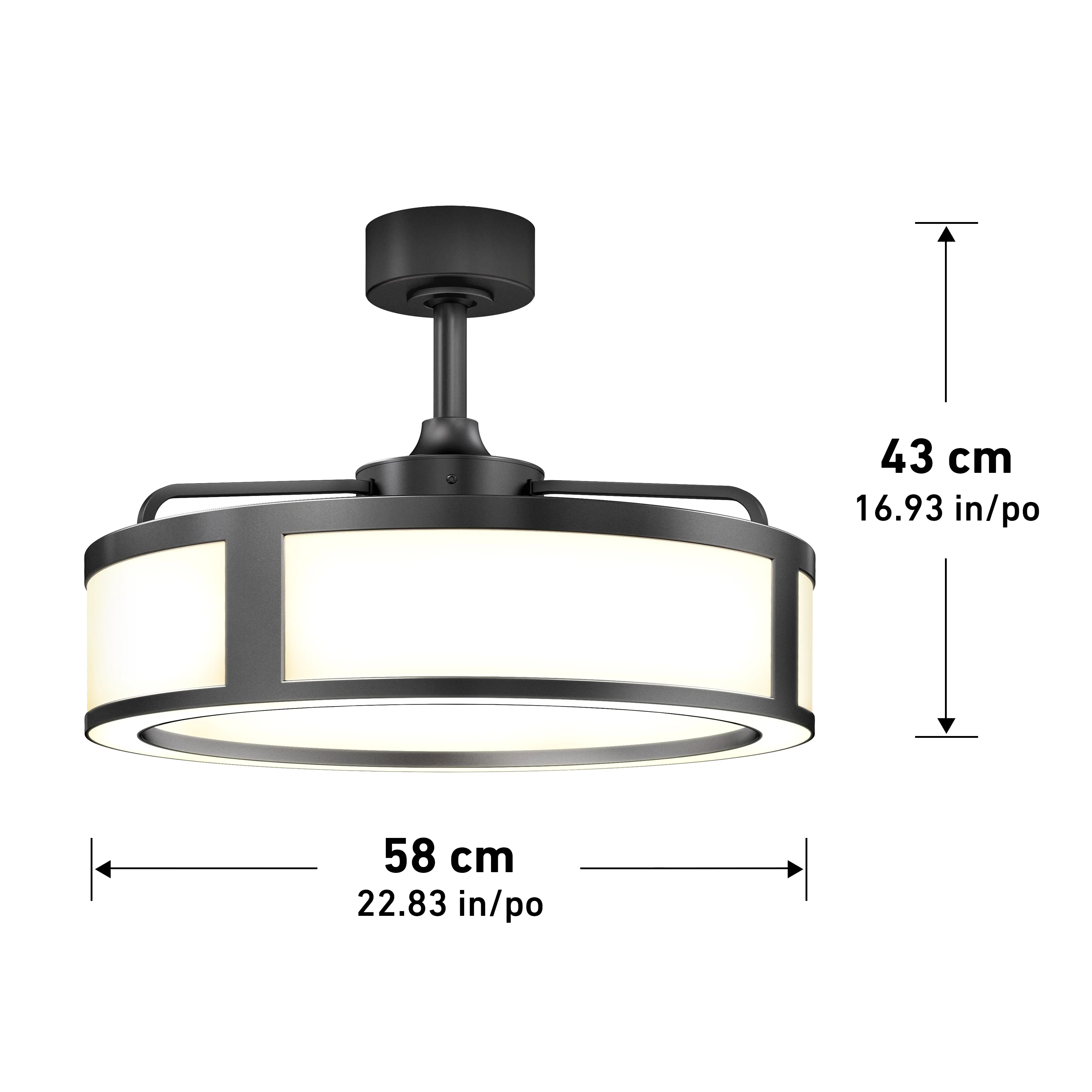 Huxley 23 in. LED modern ceiling fan 3 speeds - Image 14