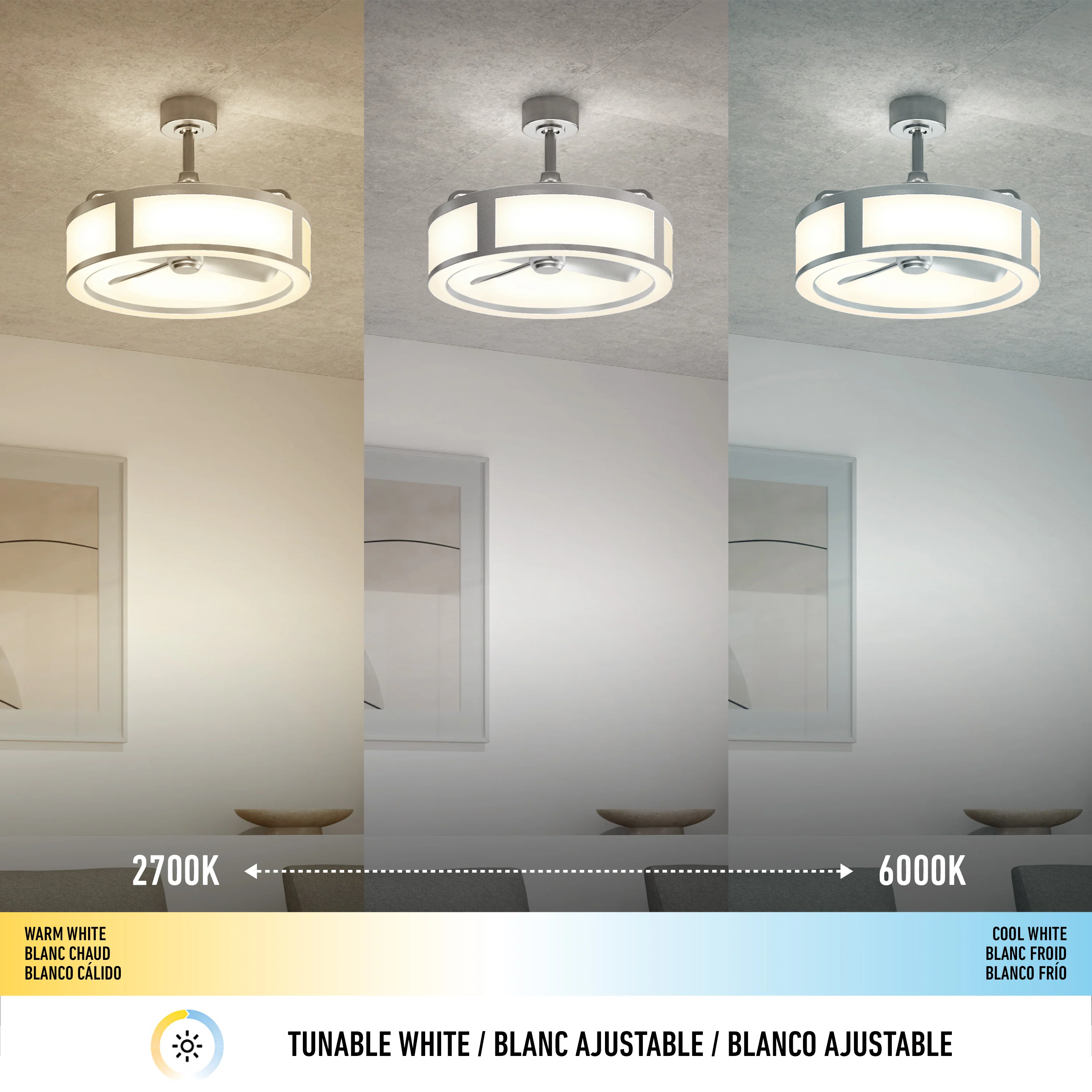 Huxley 23 in. LED modern ceiling fan 3 speeds - Image 22