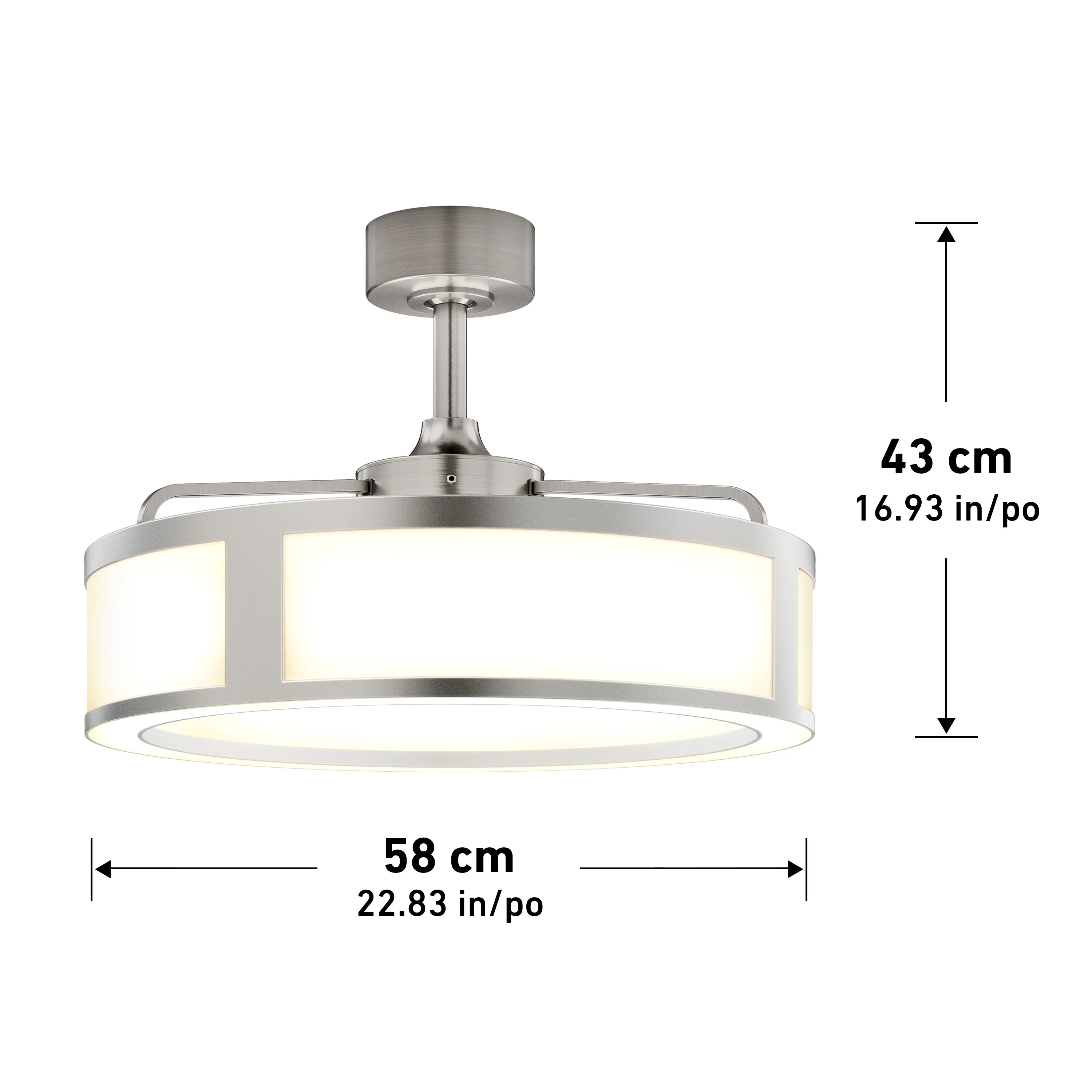 Huxley 23 in. LED modern ceiling fan 3 speeds - Image 28
