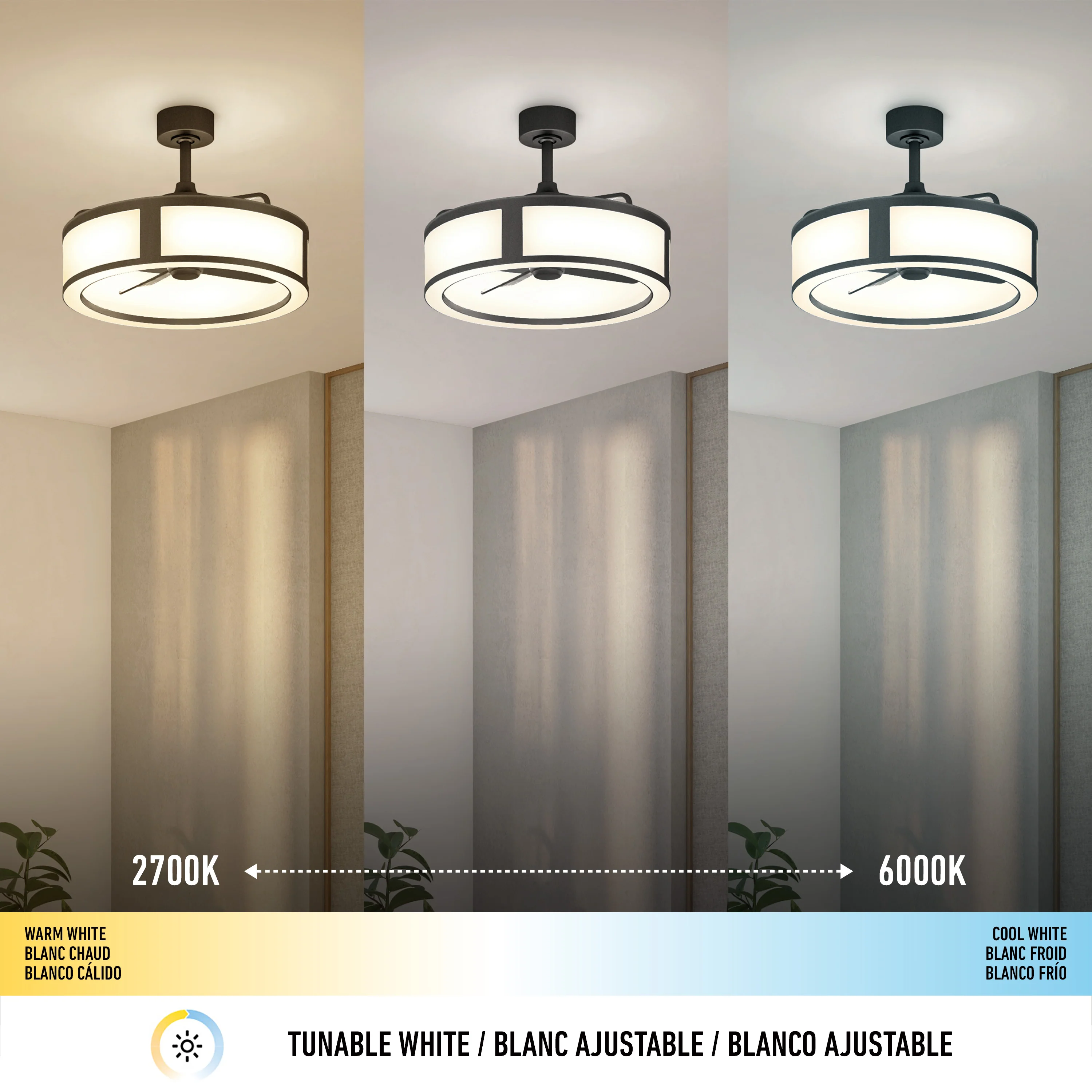 Huxley 23 in. LED modern ceiling fan 3 speeds - Image 8