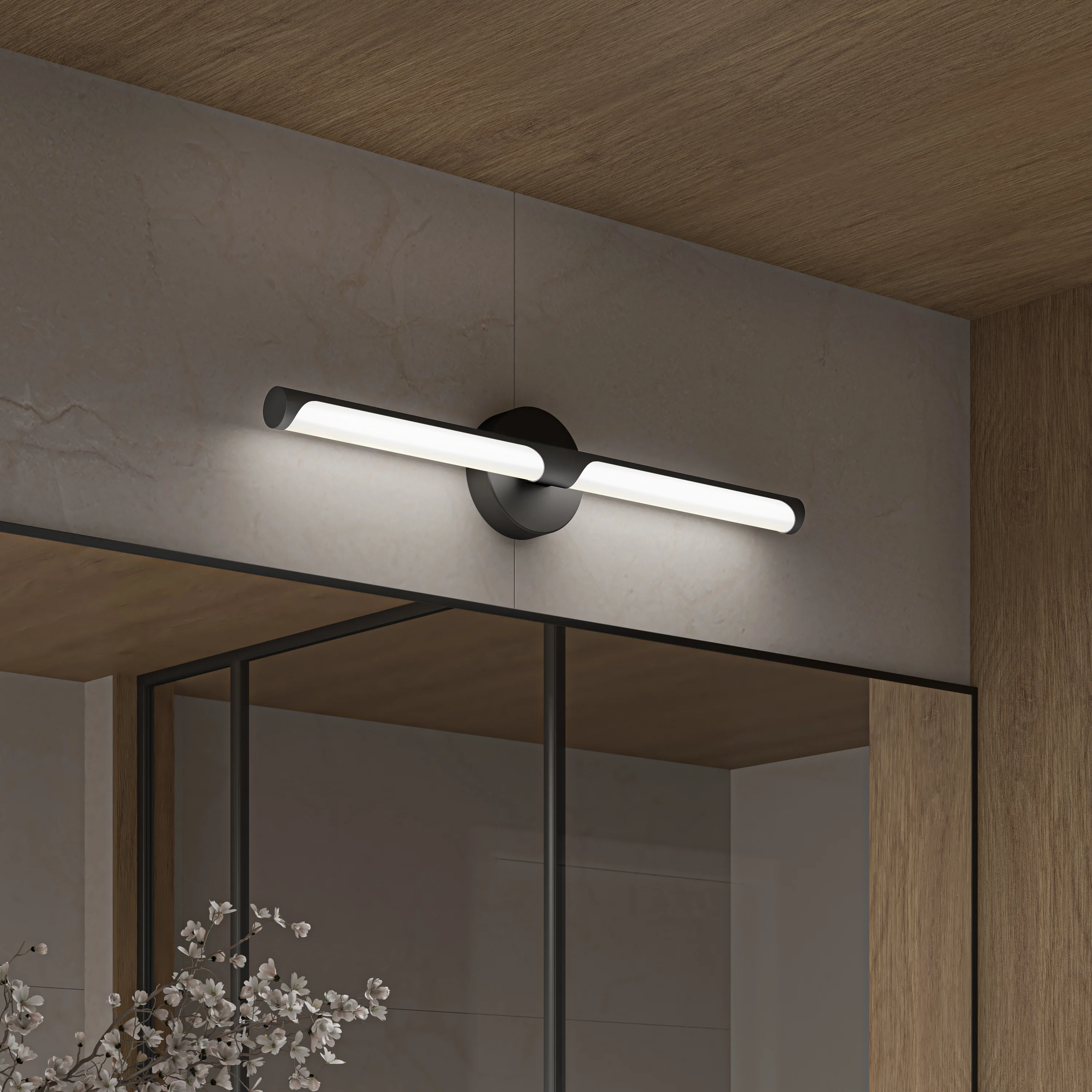 Ilona LED bathroom vanity light 5 CCT black - Image 13