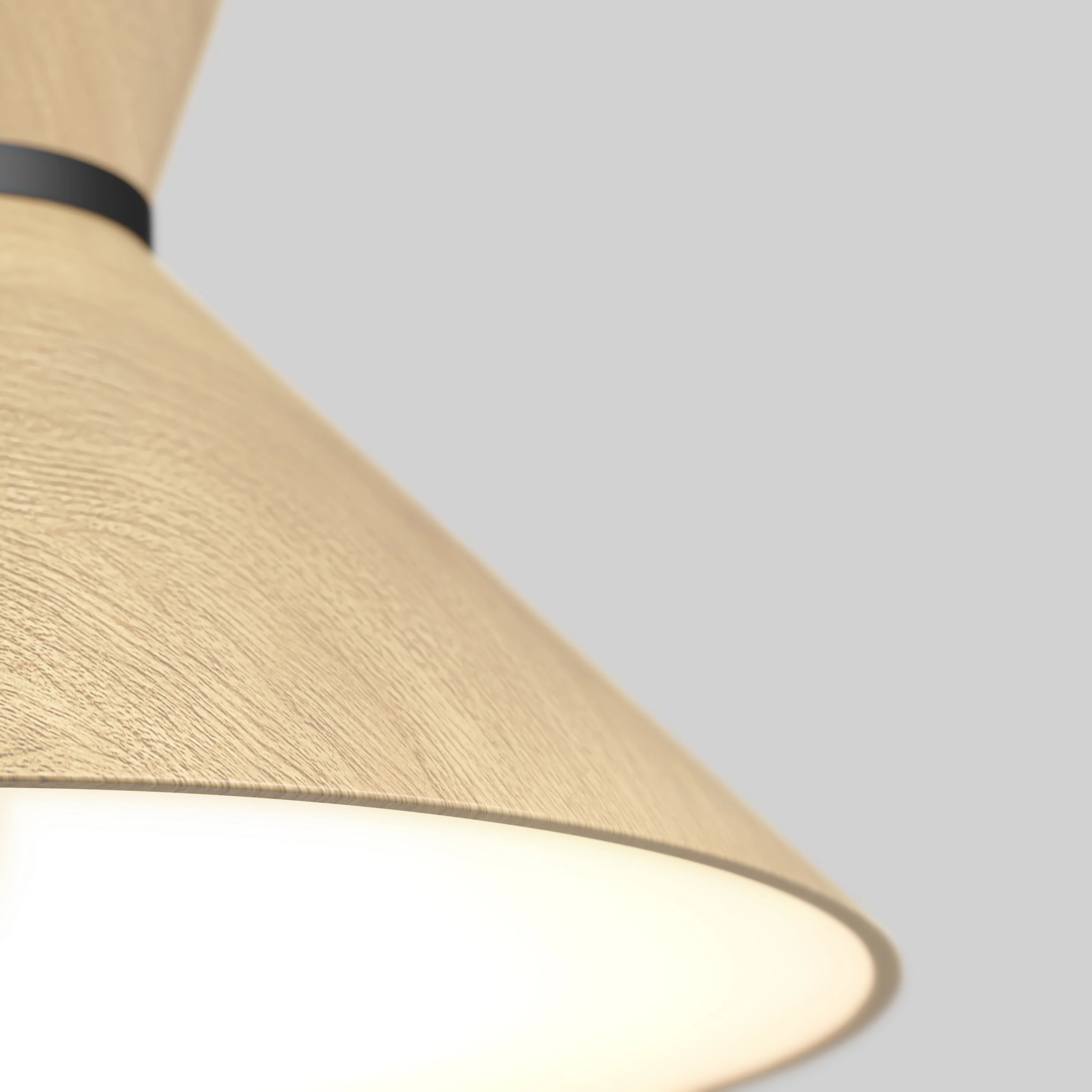 Inoa LED pendant light 5 CCT black and wood - Image 5