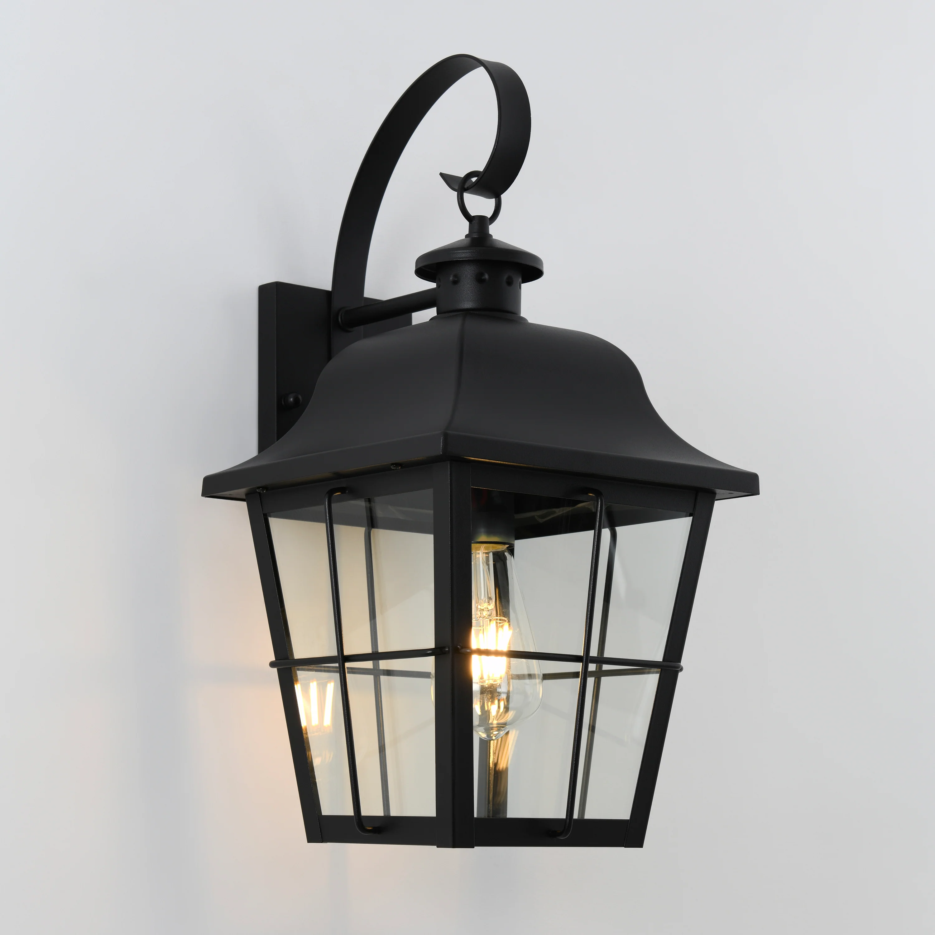 Jatoba outdoor lantern wall light - Image 4