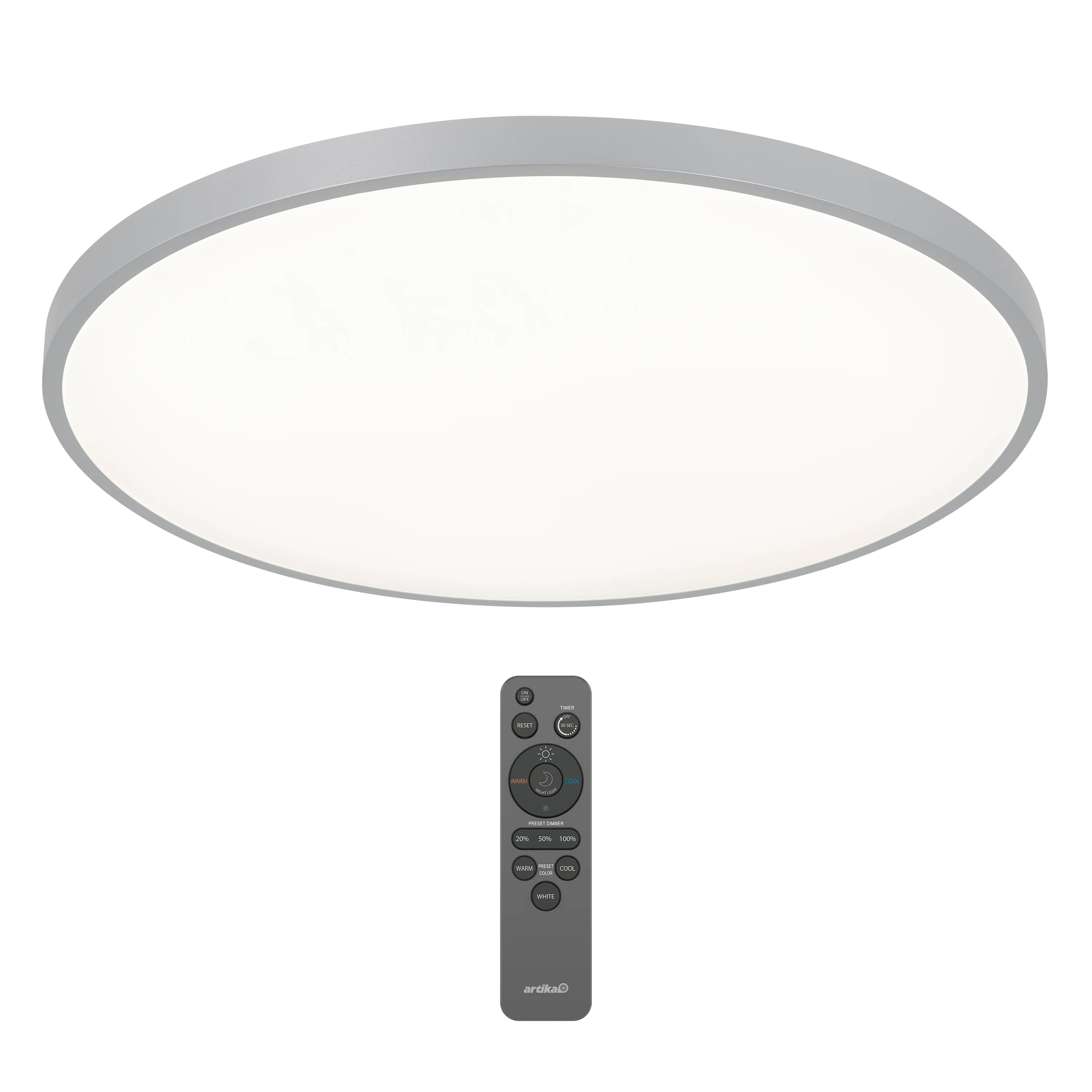 Jupiter 23 in. LED flush mount light - with remote - Image 9