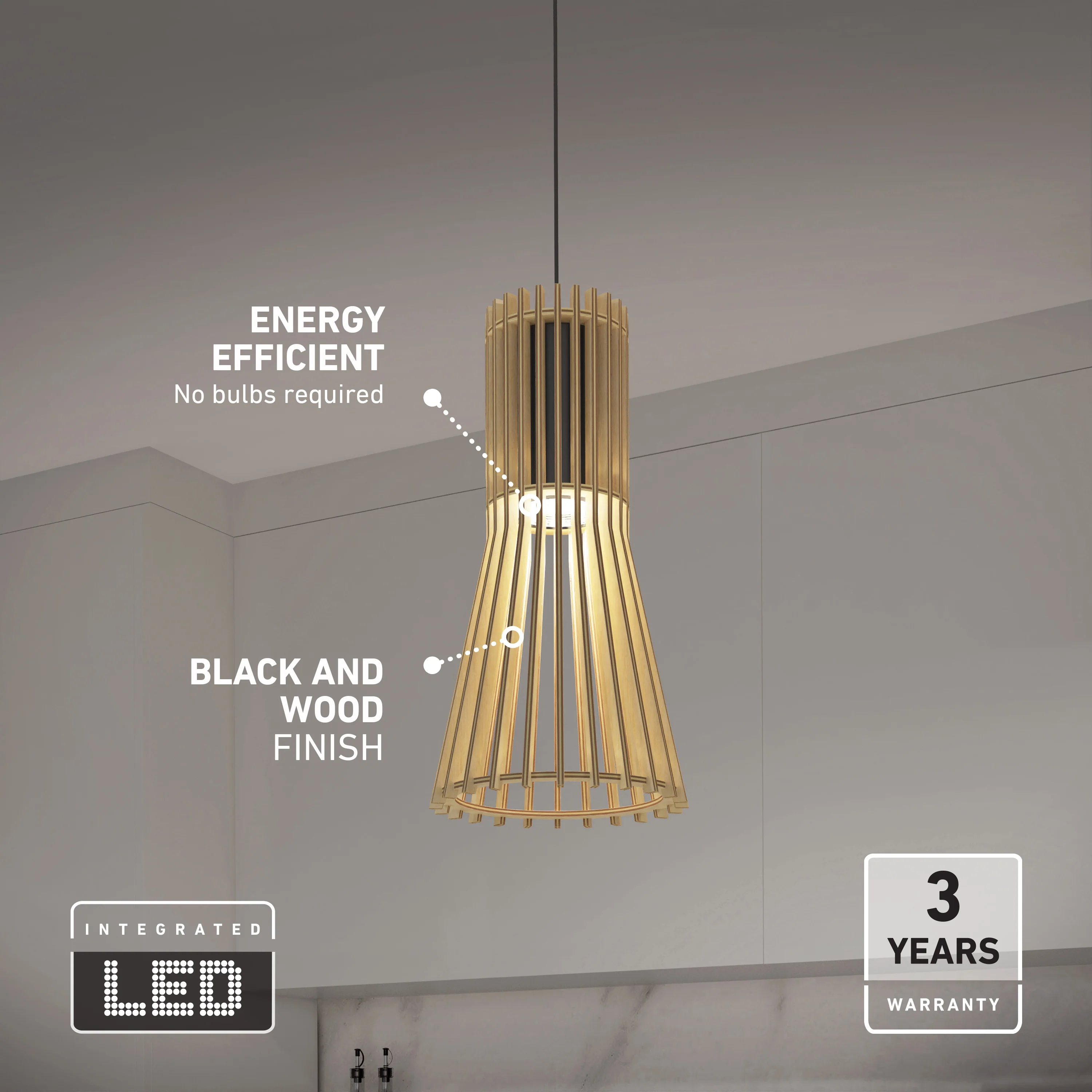 Kiyo modern LED pendant light 3 CCT - Image 28