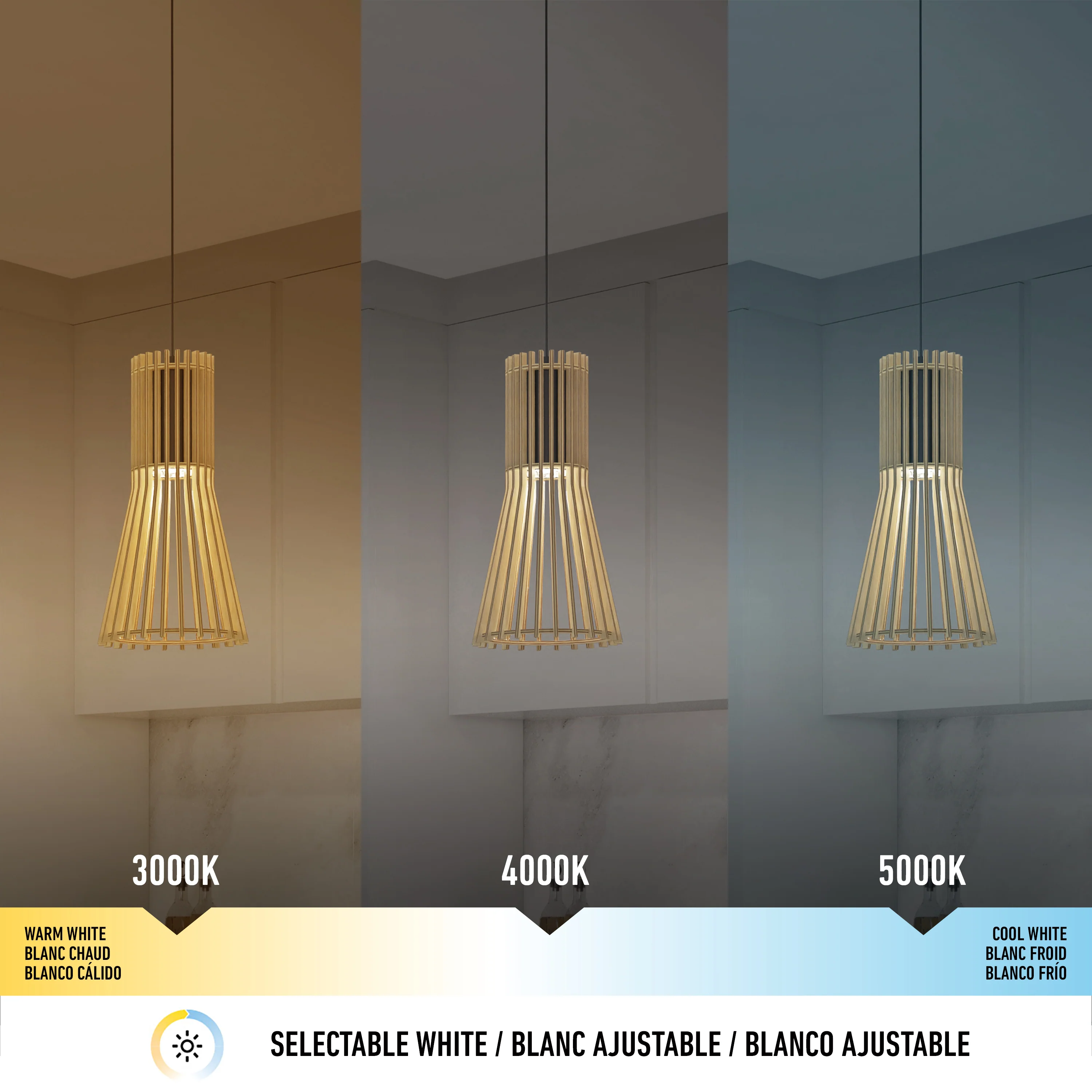 Kiyo modern LED pendant light 3 CCT - Image 29