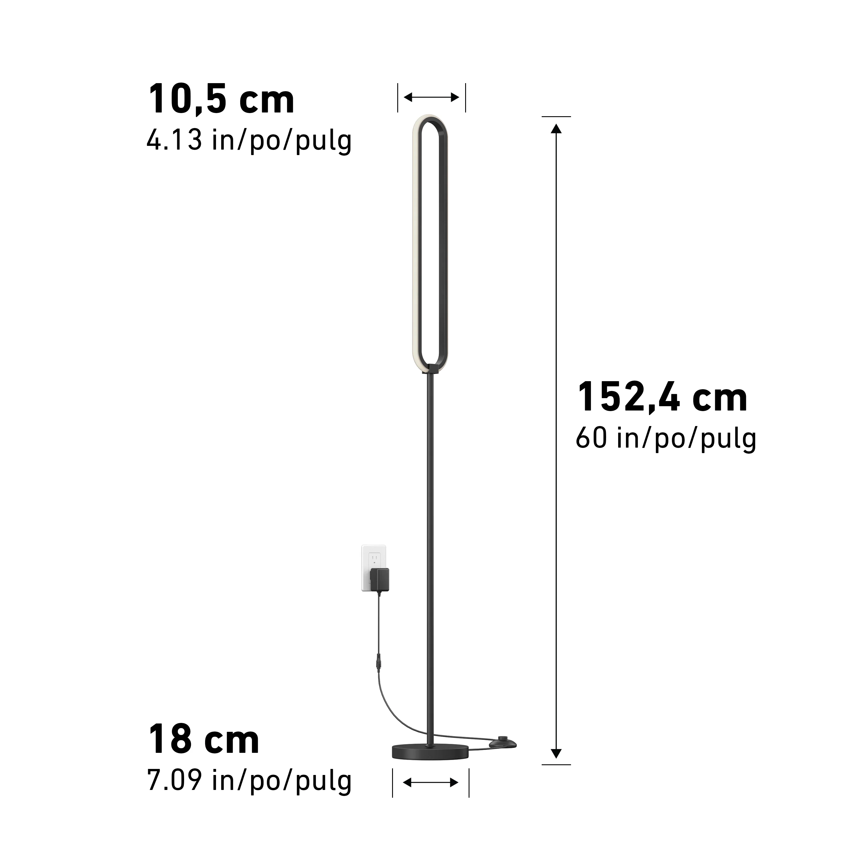 Leni dimmable LED modern floor lamp - Image 13